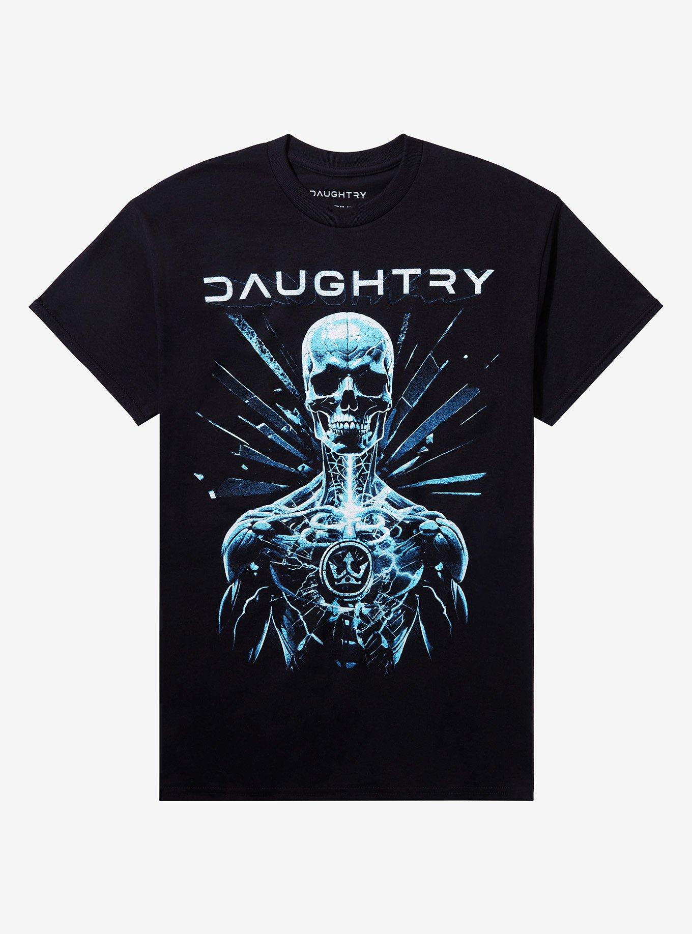 Daughtry Crown Symbol Skeleton T-Shirt, , hi-res