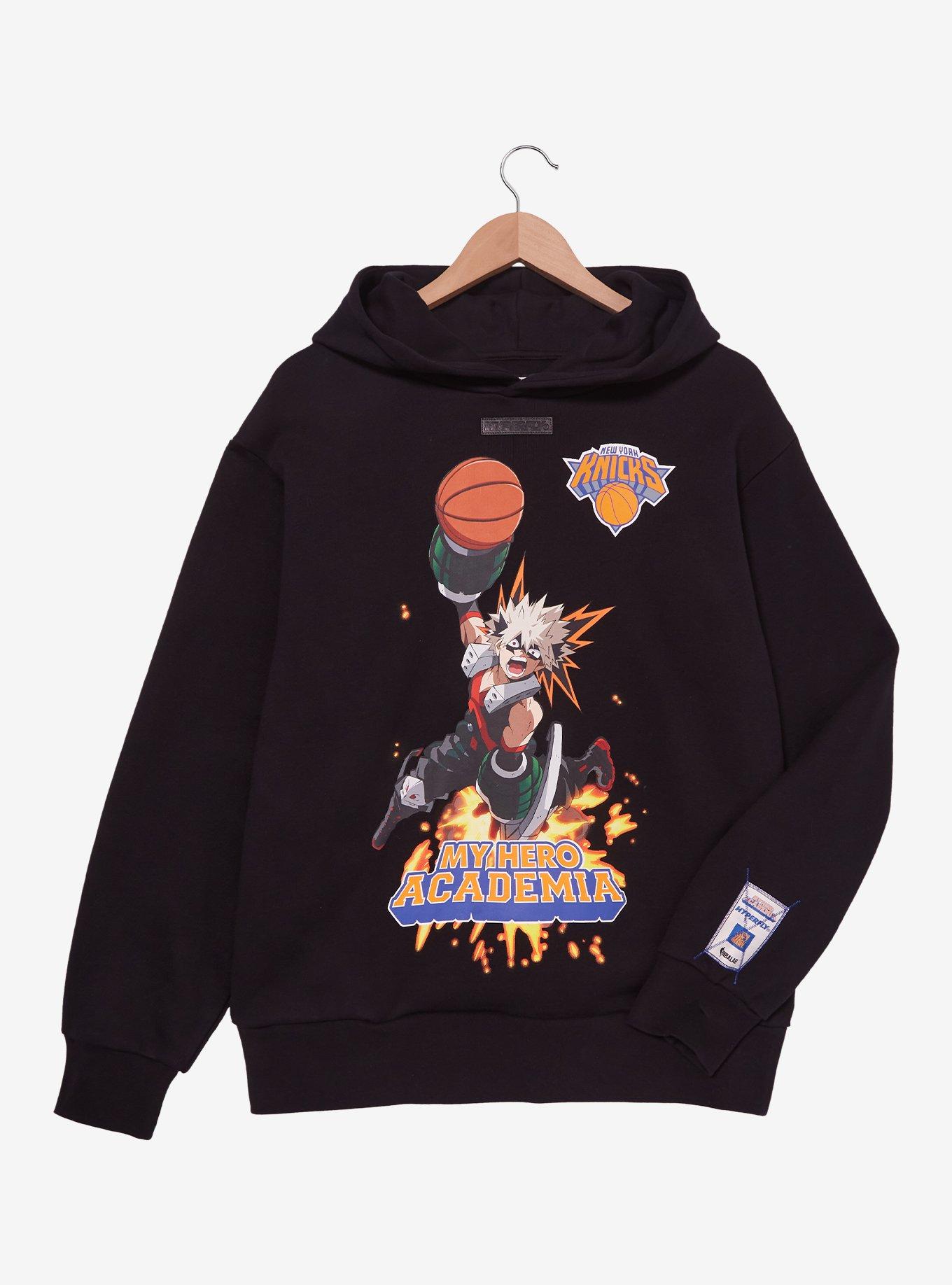Hyperfly NBA x My Hero Academia Bakugo New York Knicks Hoodie - BoxLunch Exclusive, , hi-res