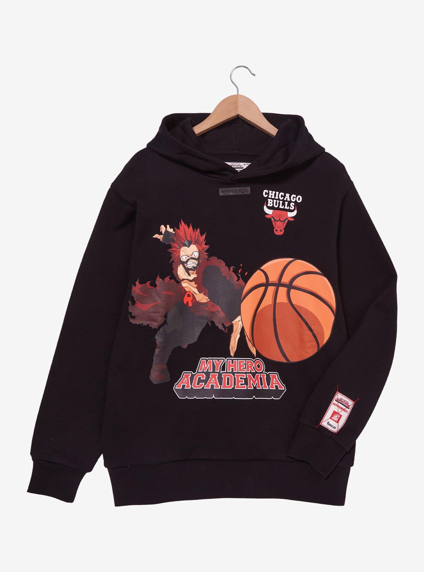 Hyperfly NBA x My Hero Academia Kirishima Chicago Bulls Hoodie - BoxLunch Exclusive, , hi-res