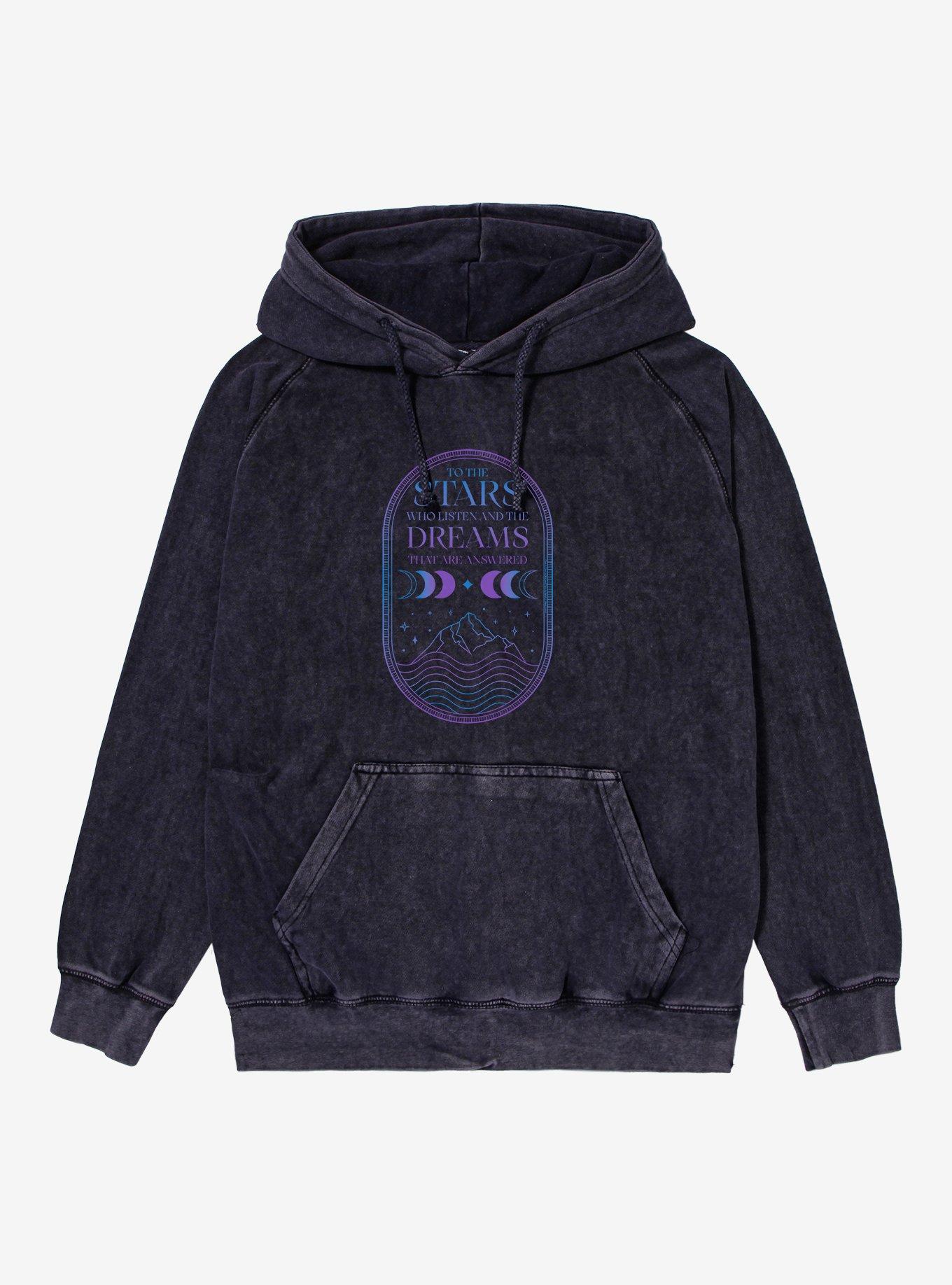 A Court Of Thorns And Roses Stars And Dreams Mineral Wash Hoodie, , hi-res