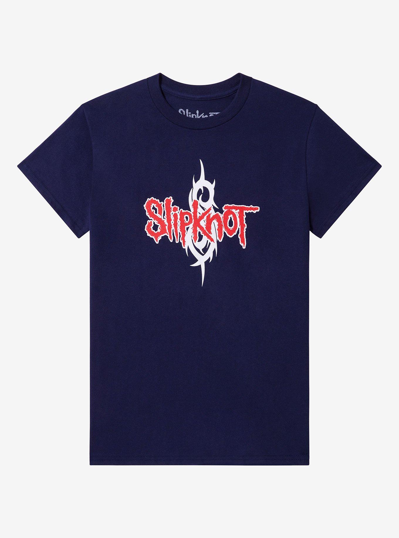 Slipknot Logo & Barcode Boyfriend Fit Girls T-Shirt, , hi-res