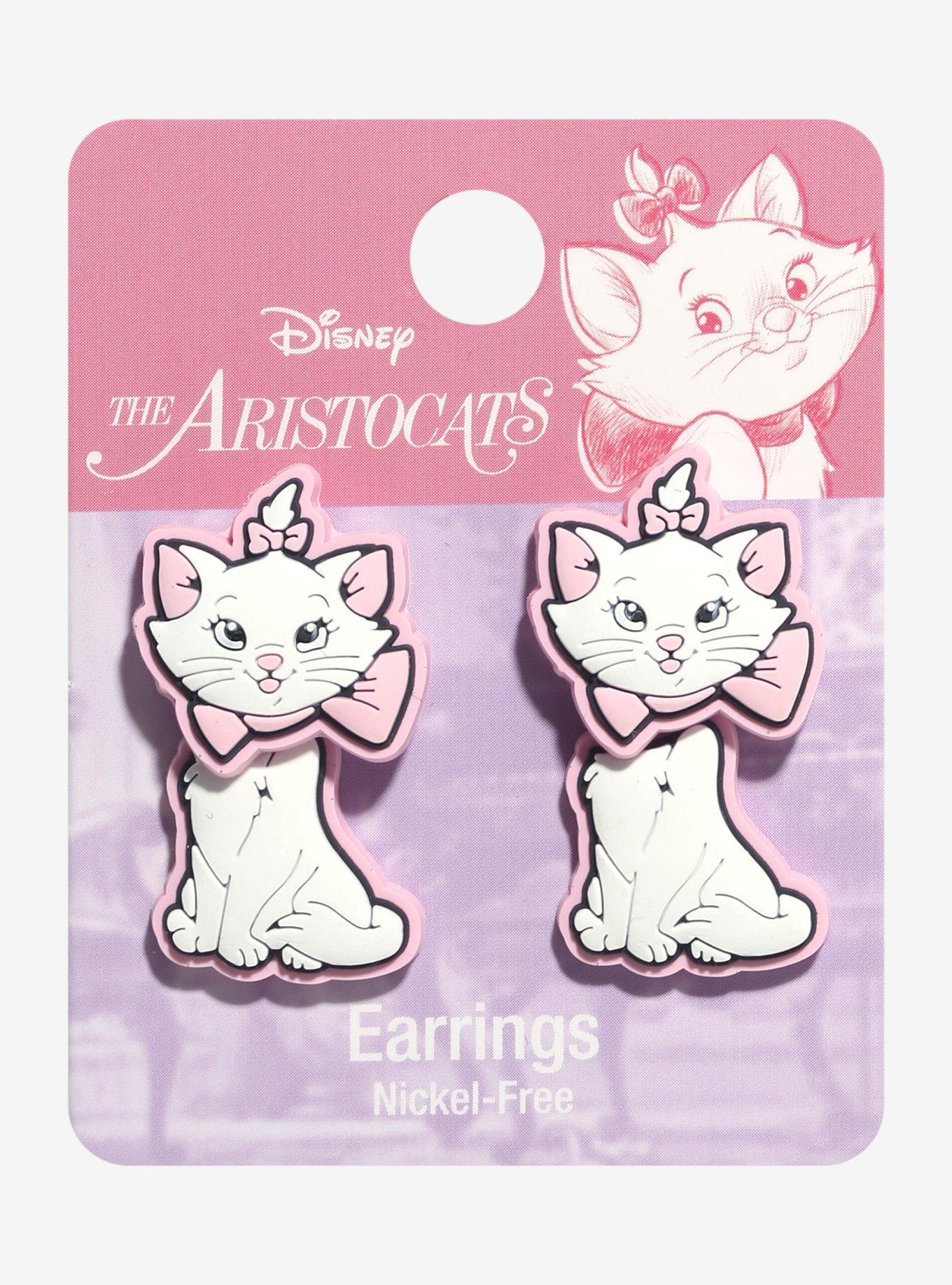 Disney The Aristocats Marie Front/Back Earrings, , hi-res