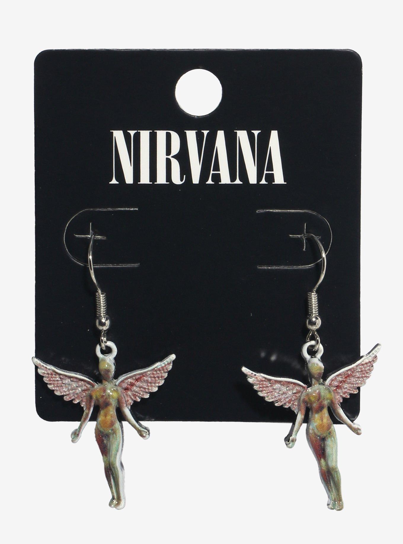 Nirvana In Utero Angel Drop Earrings, , hi-res