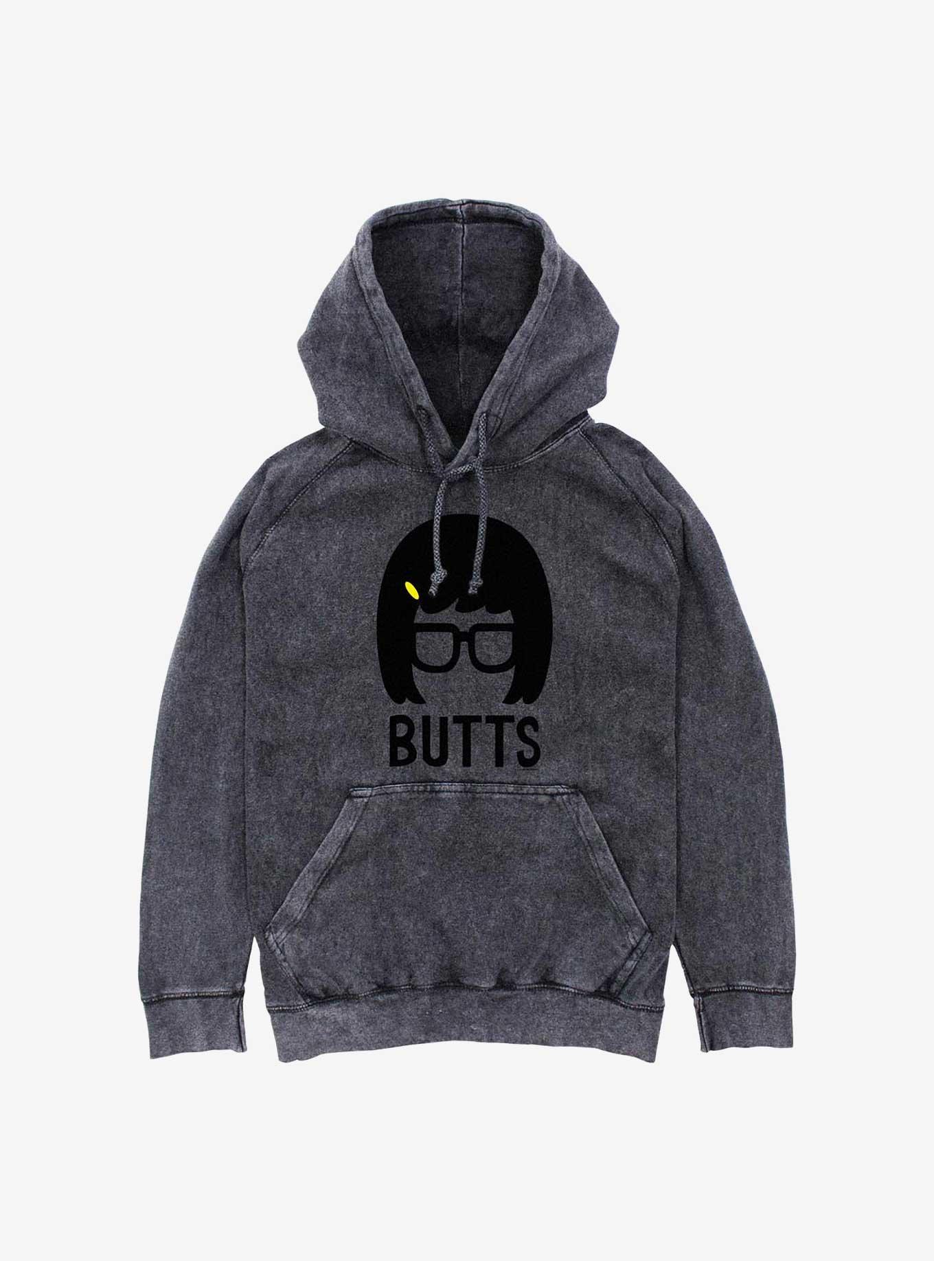 Bob's Burgers Butts Mineral Wash Hoodie, , hi-res