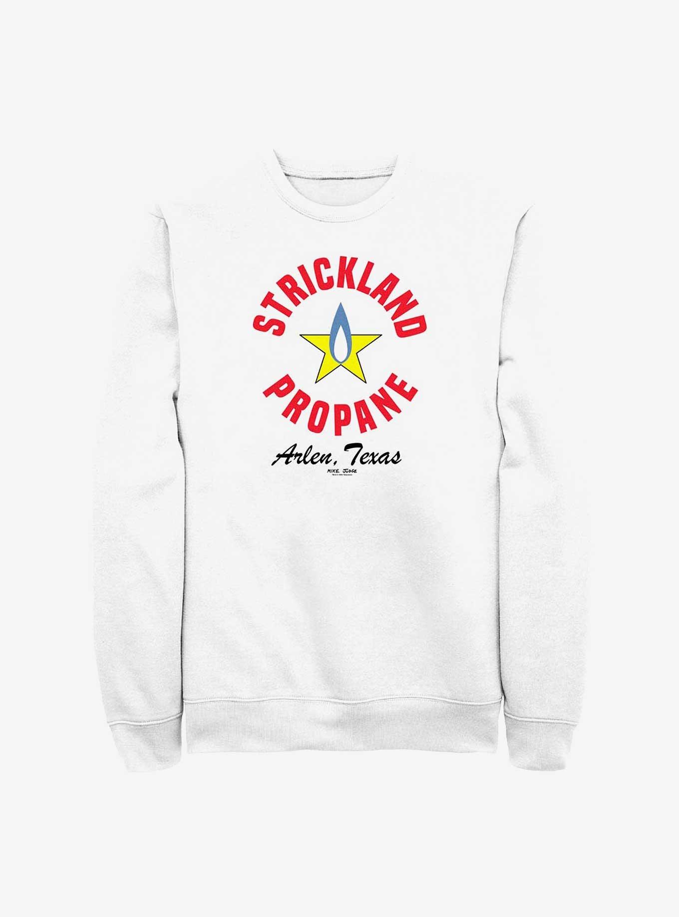 King of the Hill Strickland Propane Logo Sweatshirt, WHITE, hi-res