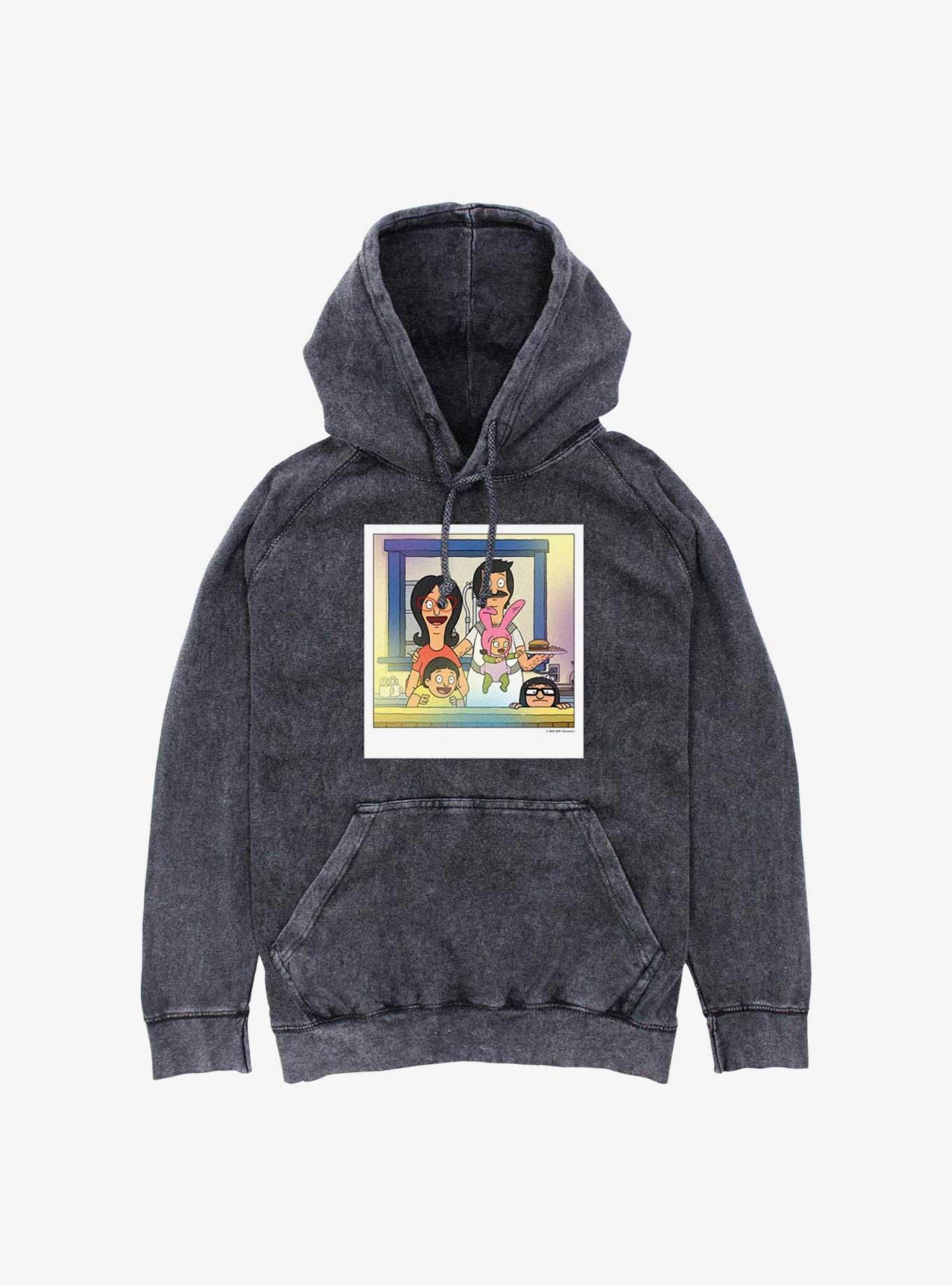 Bob's Burgers Belcher Polaroid Mineral Wash Hoodie, , hi-res