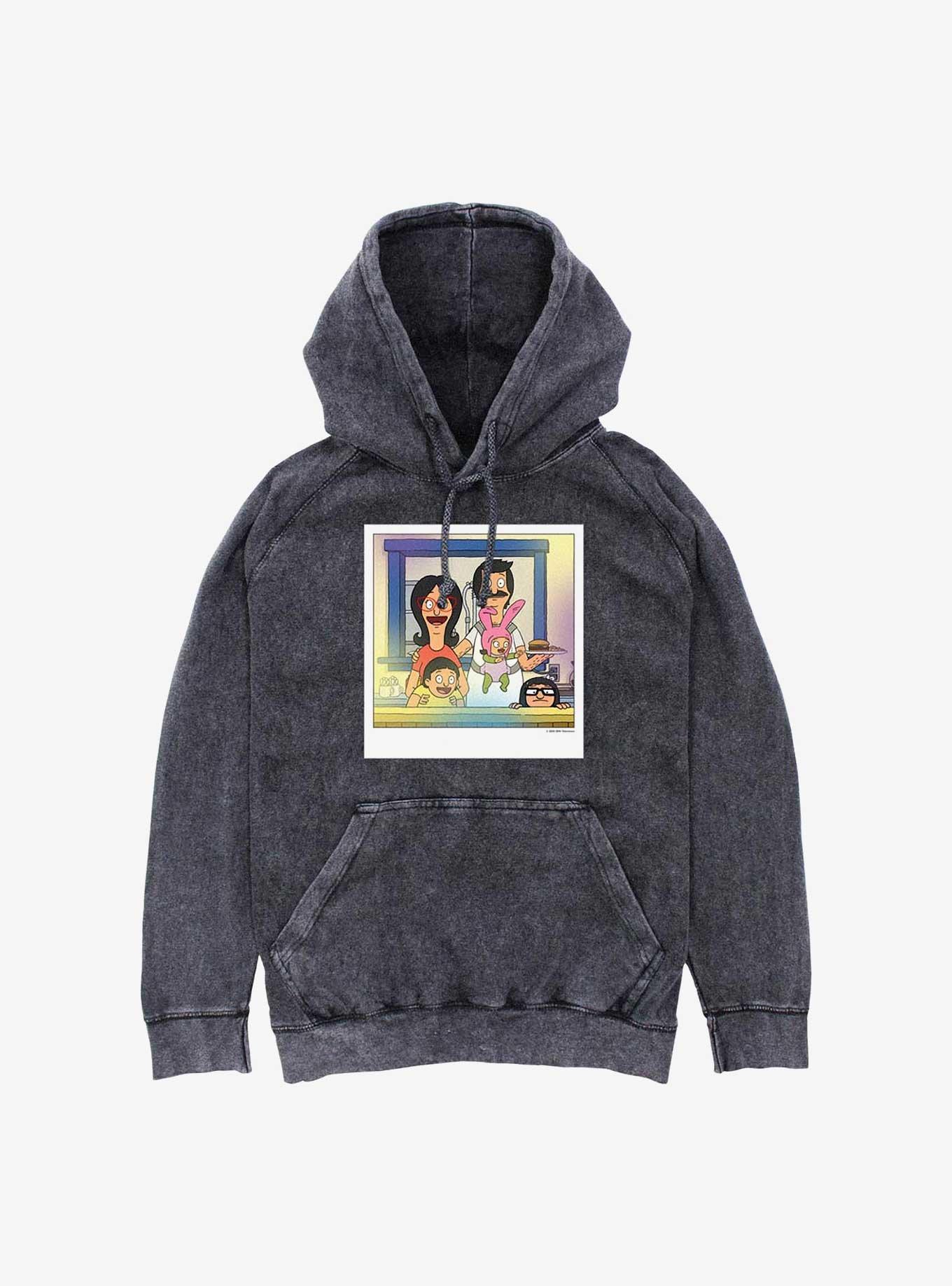 Bob's Burgers Belcher Polaroid Mineral Wash Hoodie, , hi-res