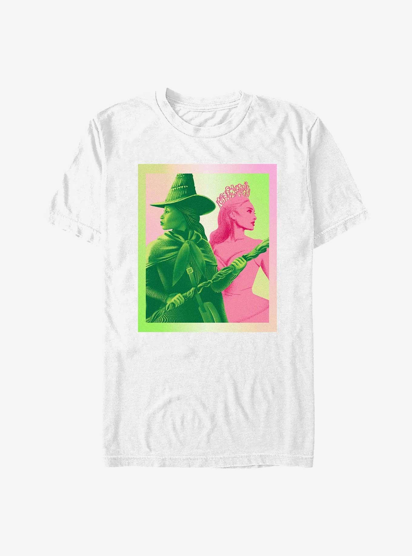 Wicked Elphaba And Glinda Big & Tall T-Shirt, WHITE, hi-res