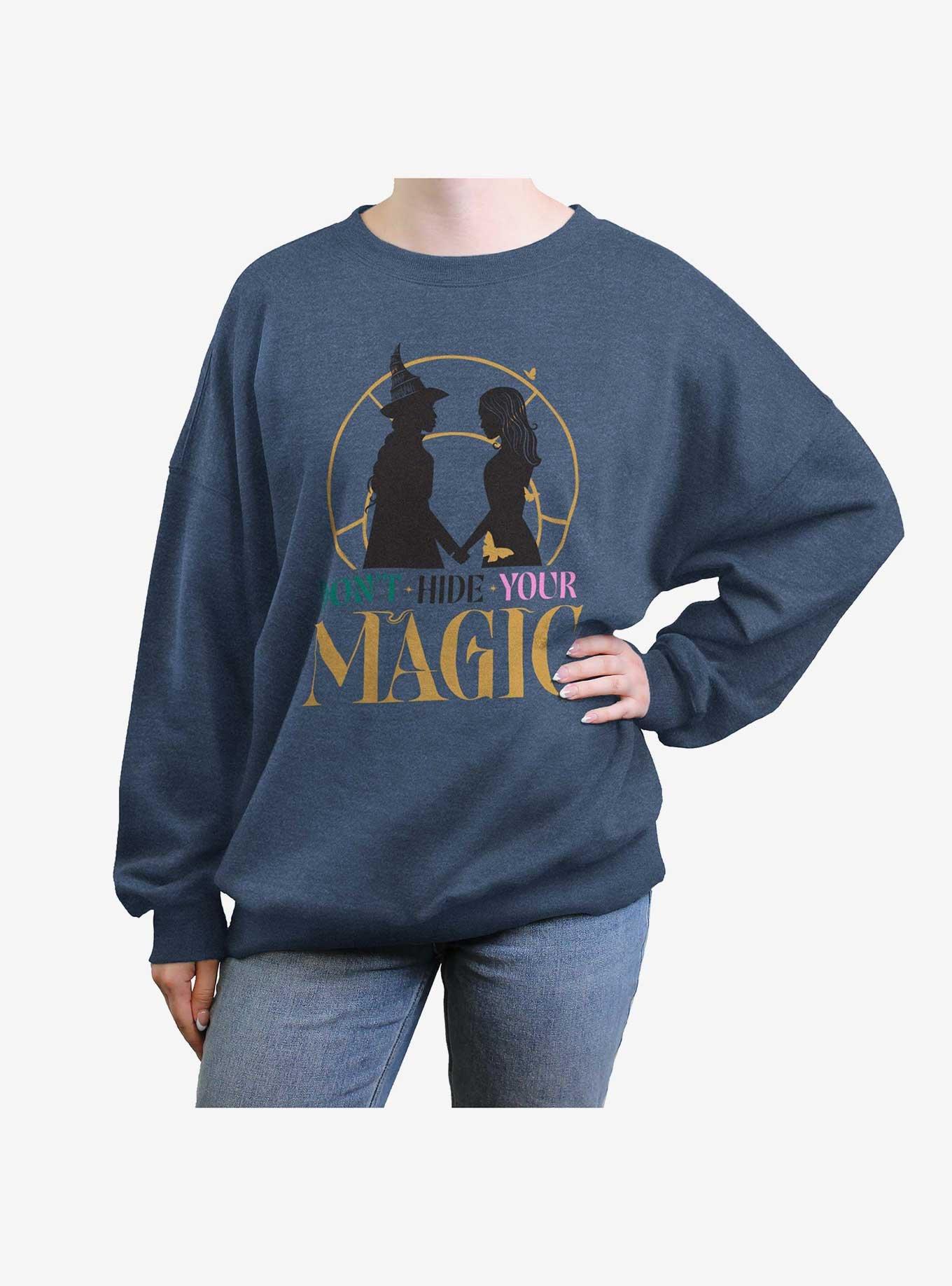 Wicked Don't Hide Your Magic Girls Oversized Sweatshirt, , hi-res