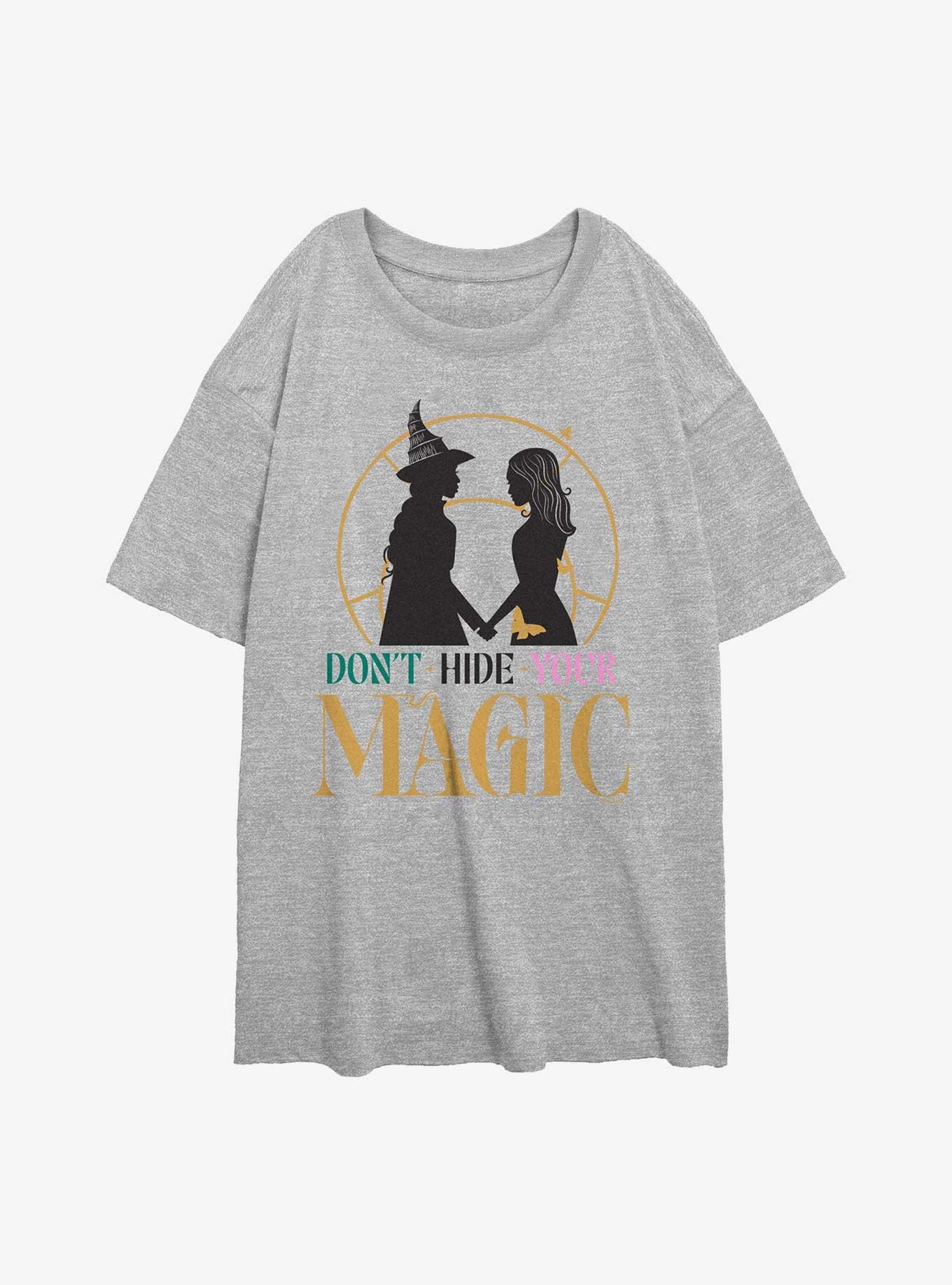 Wicked Elphaba & Glinda Don't Hide Your Magic Girls Oversized T-Shirt, , hi-res