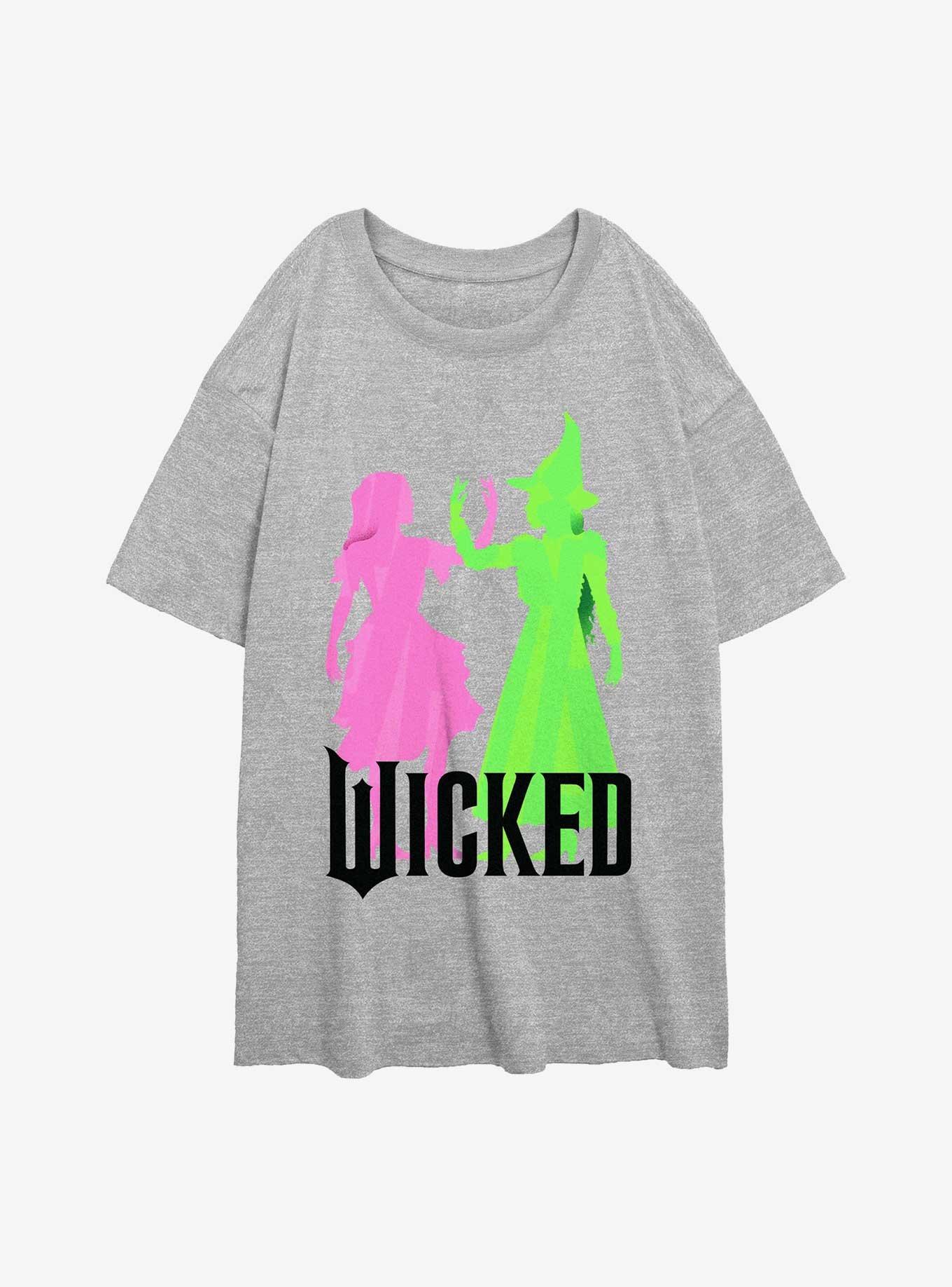 Wicked Glinda & Elphaba Witches Together Girls Oversized T-Shirt, , hi-res