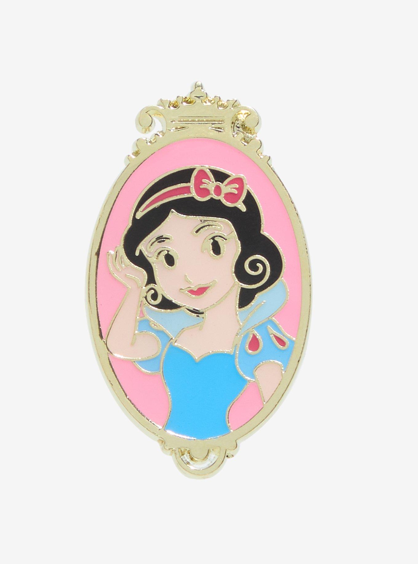 Disney Snow White And The Seven Dwarfs Snow White Oval Portrait Enamel Pin, , hi-res