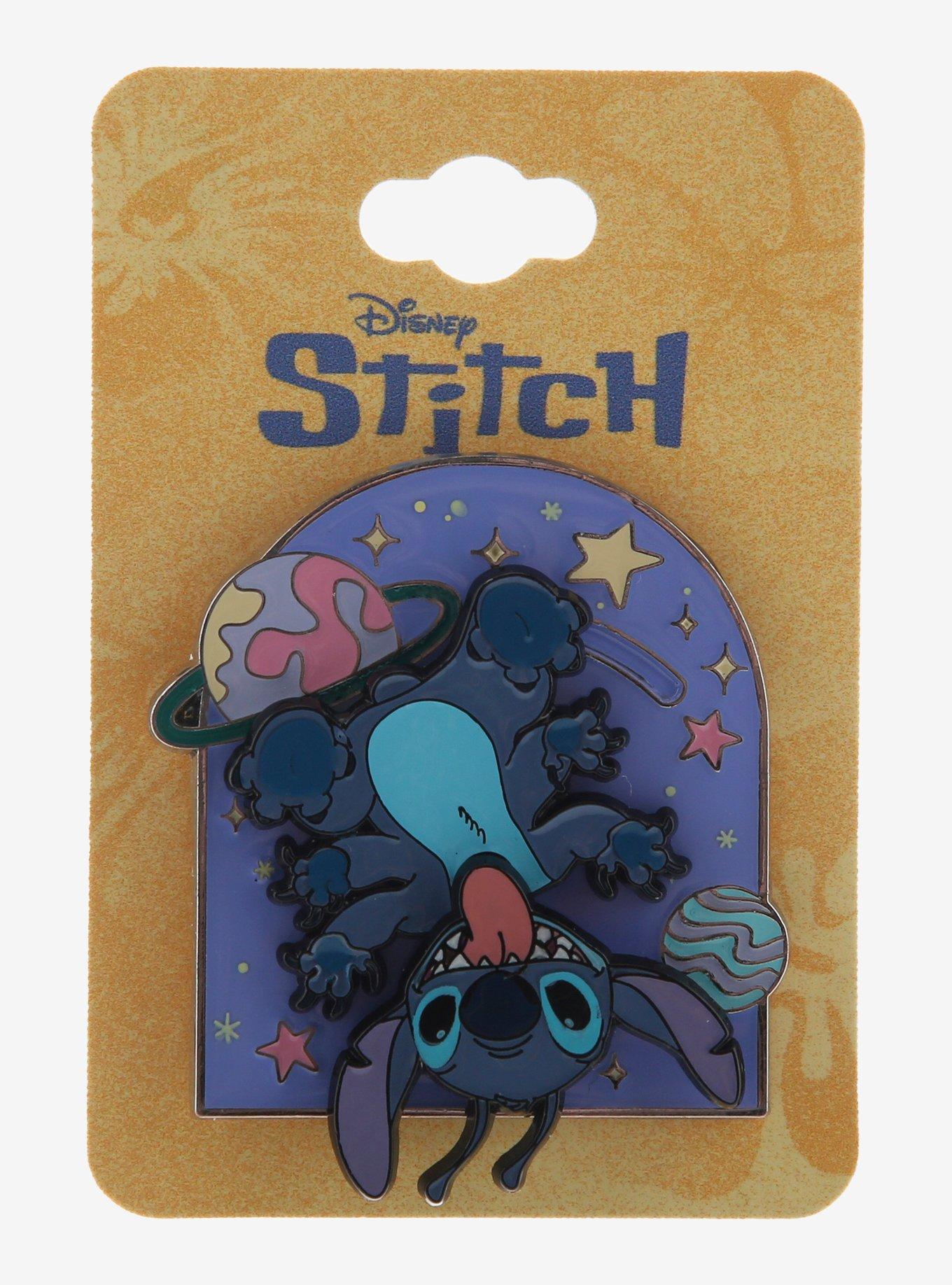 Disney Stitch Upside Down Space Sliding Enamel Pin, , hi-res