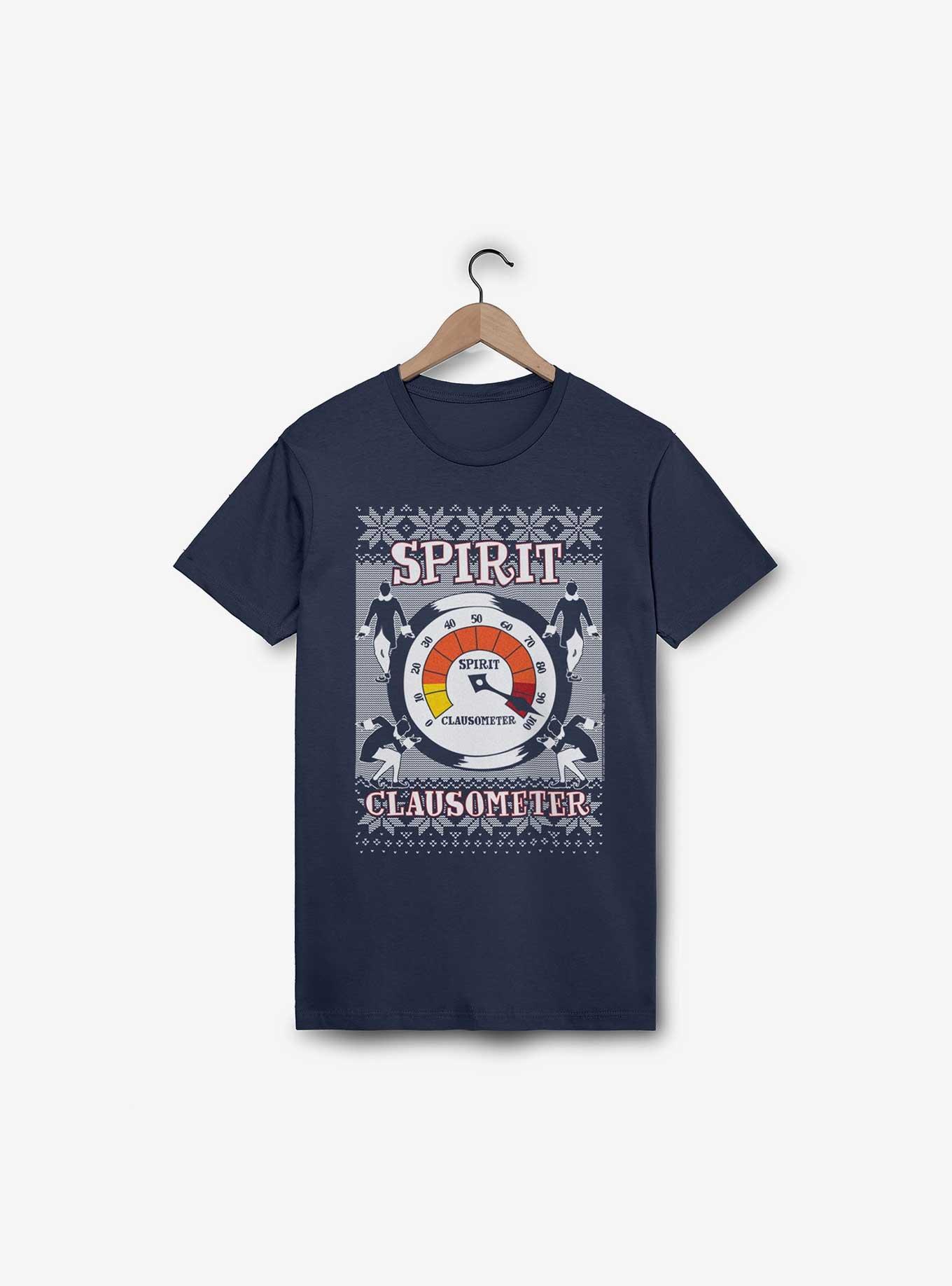 Elf Spirit Clausometer Ugly Sweater Pattern T-Shirt, , hi-res