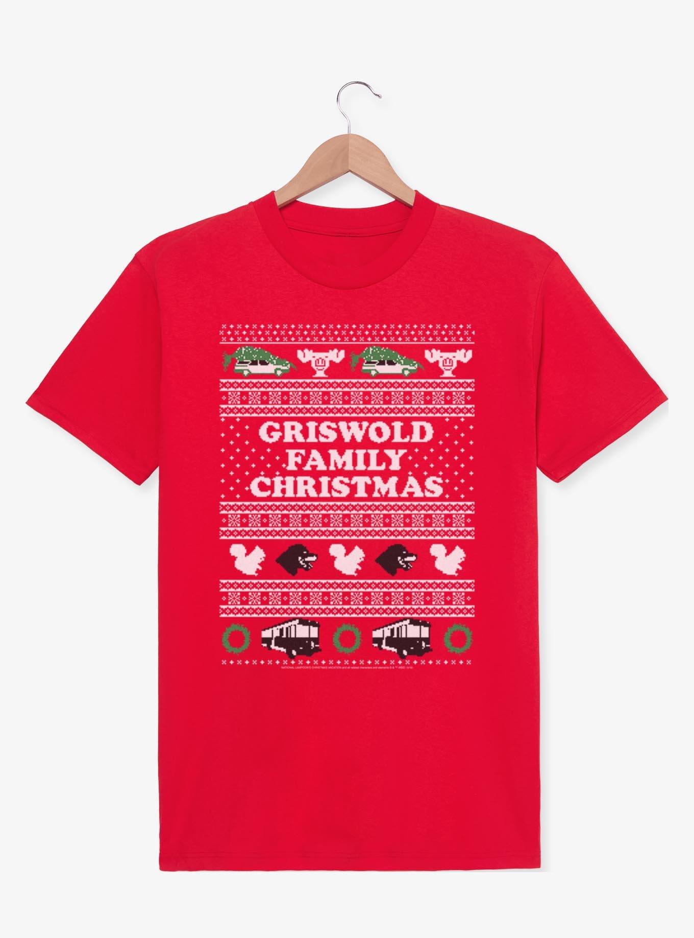 National Lampoon's Christmas Vacation Griswold Family Christmas Ugly Sweater Pattern T-Shirt