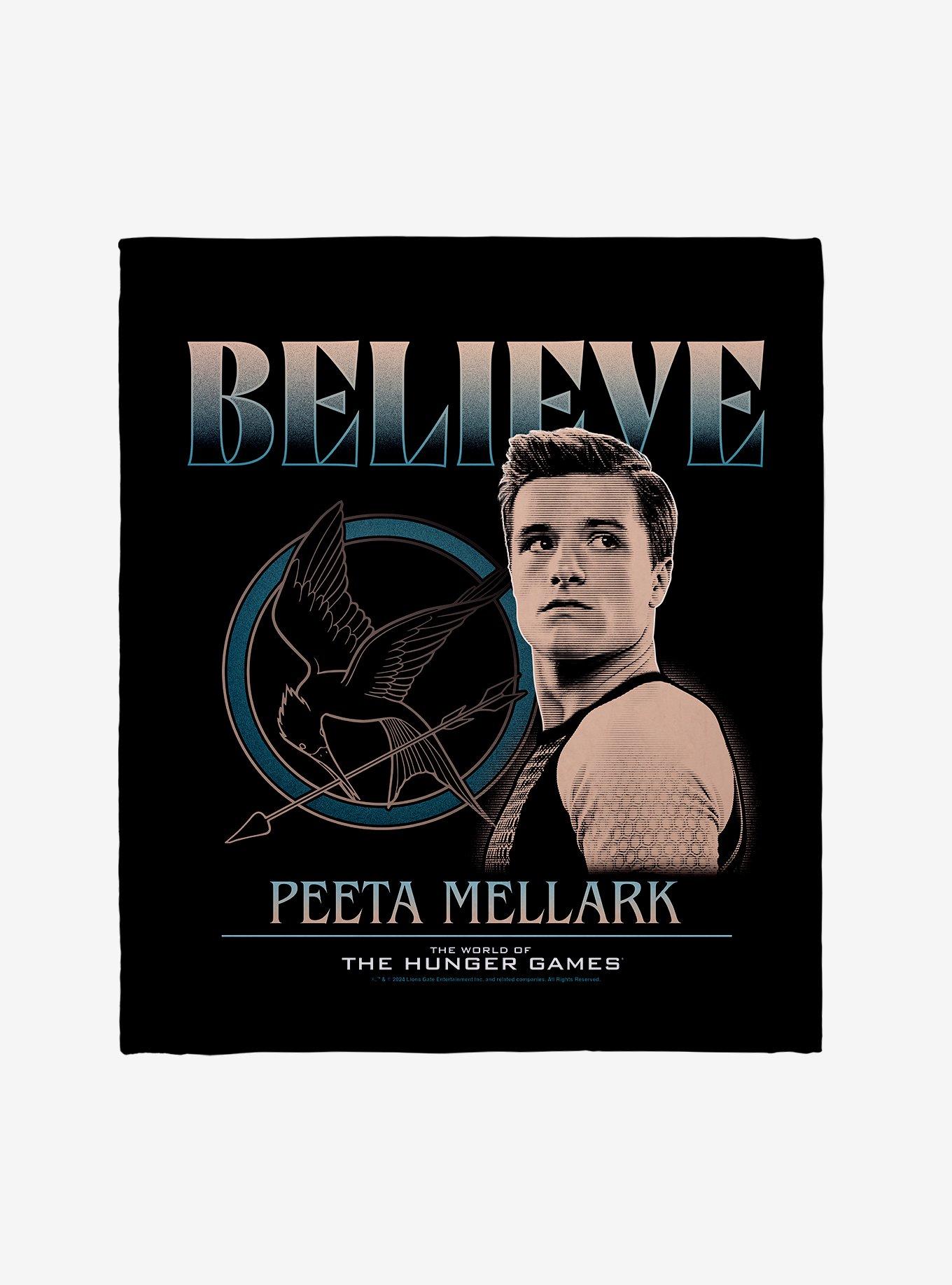 The World Of The Hunger Games Believe Peeta Mellark Throw Blanket, , hi-res