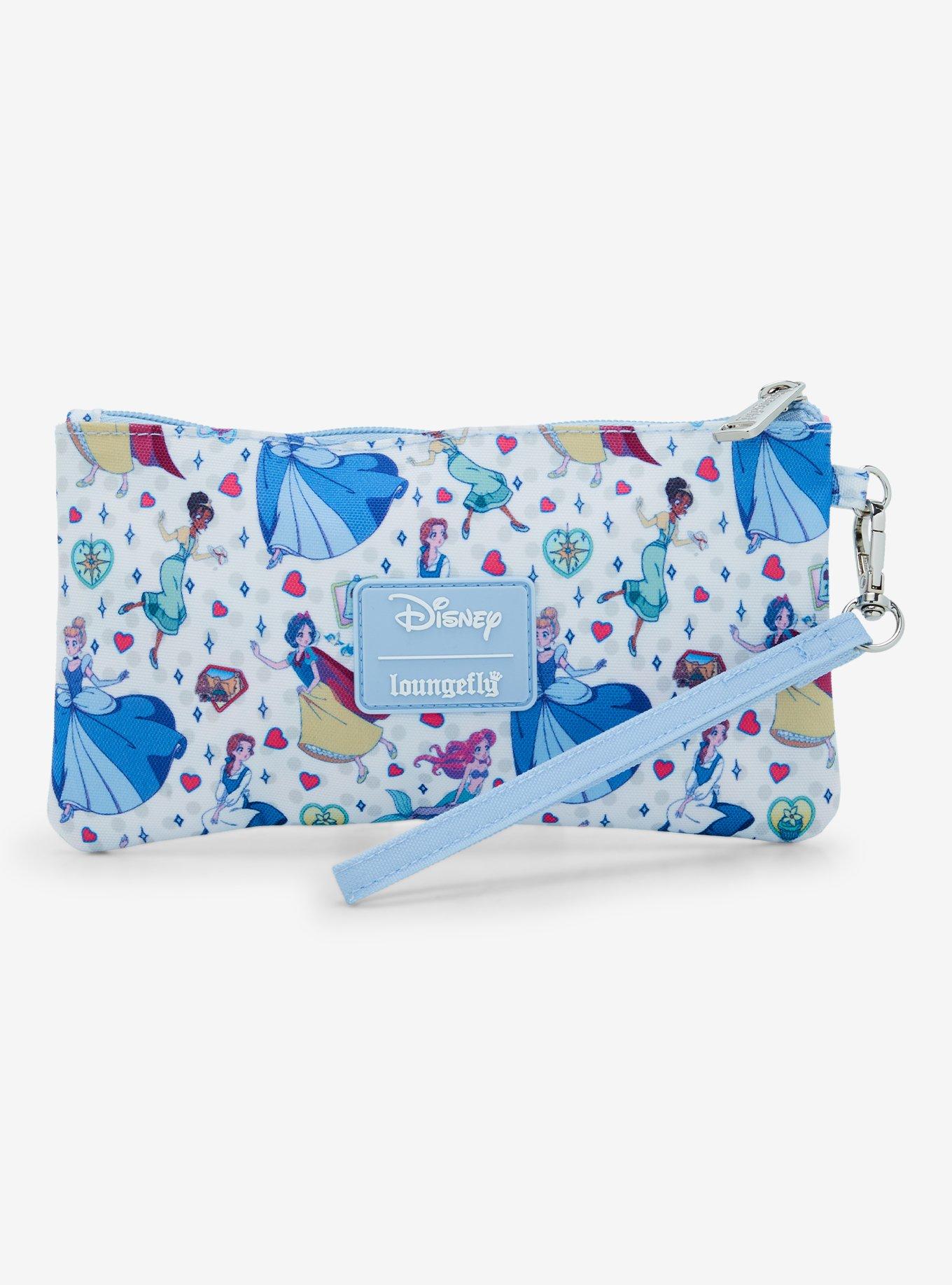 Loungefly Disney Princess Manga Allover Print Nylon Wristlet, , hi-res