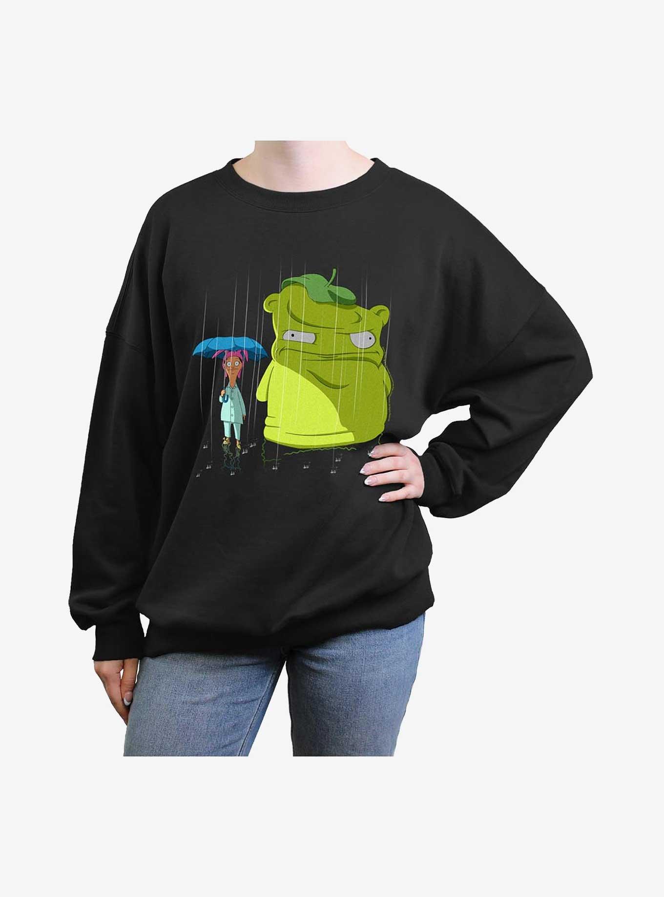 Bob's Burgers Kuchi Kopi-Ro Girls Oversized Sweatshirt, , hi-res