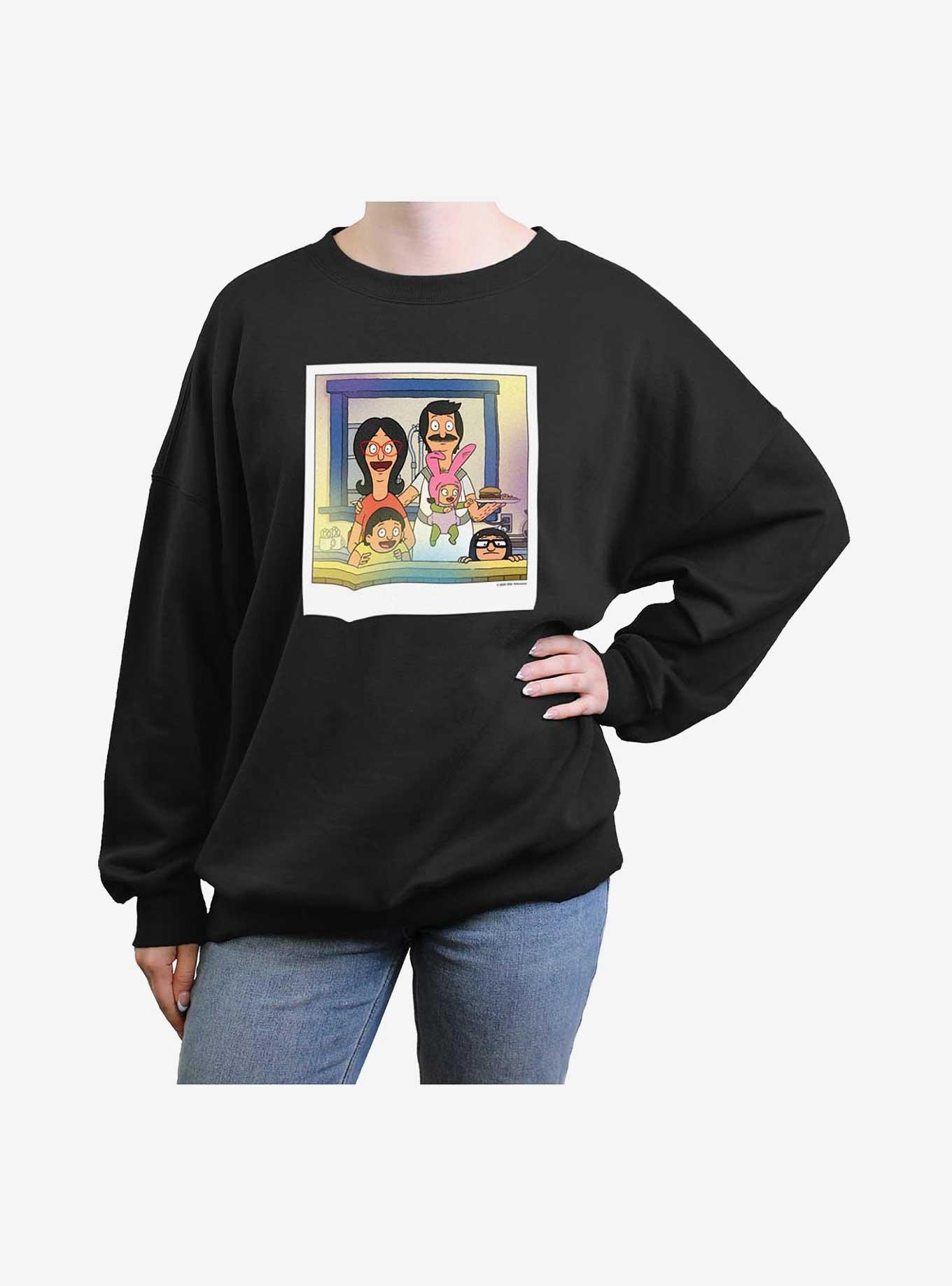 Bob's Burgers Belcher Polaroid Girls Oversized Sweatshirt, , hi-res