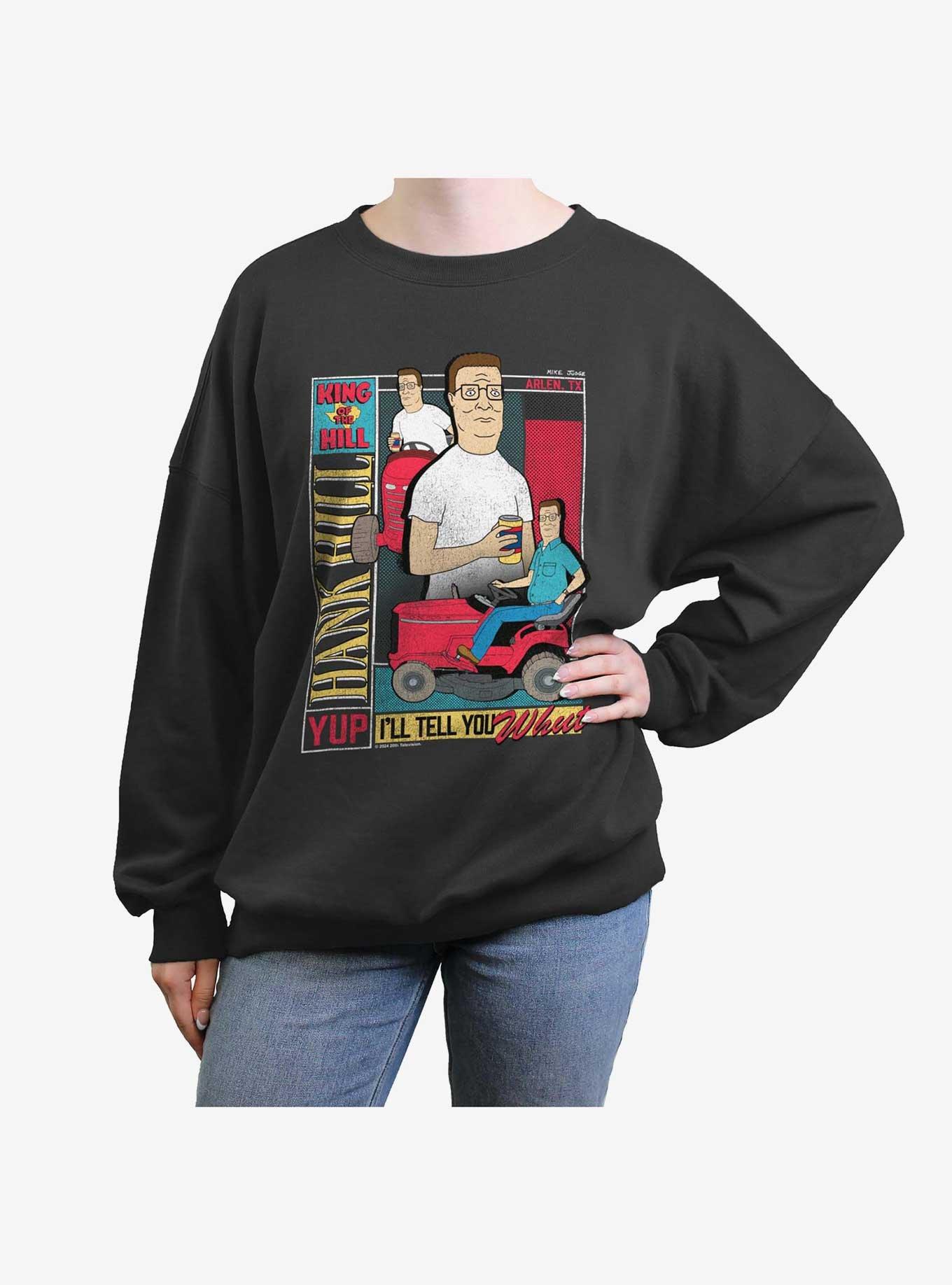 King of the Hill Hank Boxed Girls Oversized Sweatshirt, , hi-res