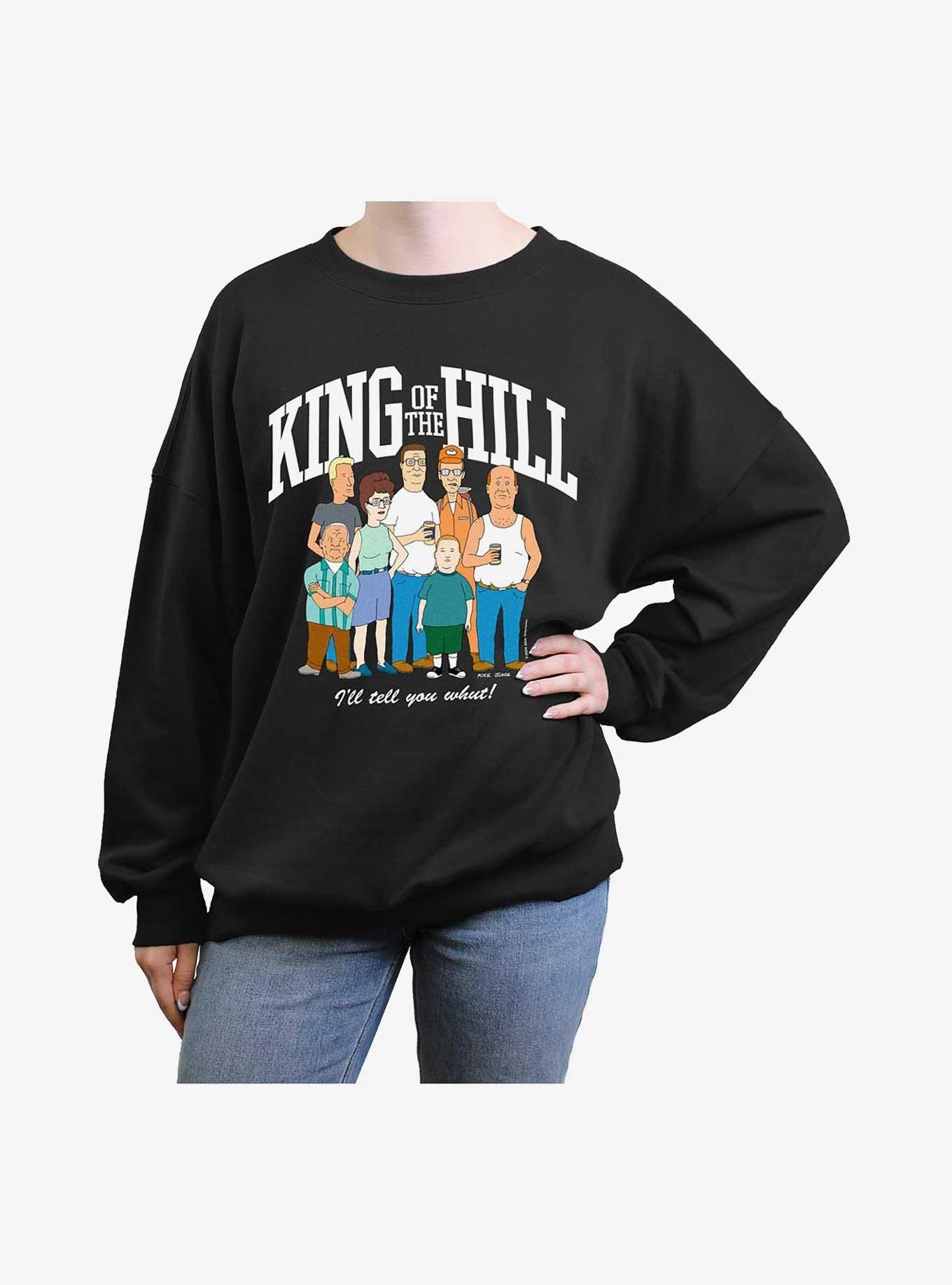 King of the Hill Group Athletic Girls Oversized Sweatshirt, , hi-res