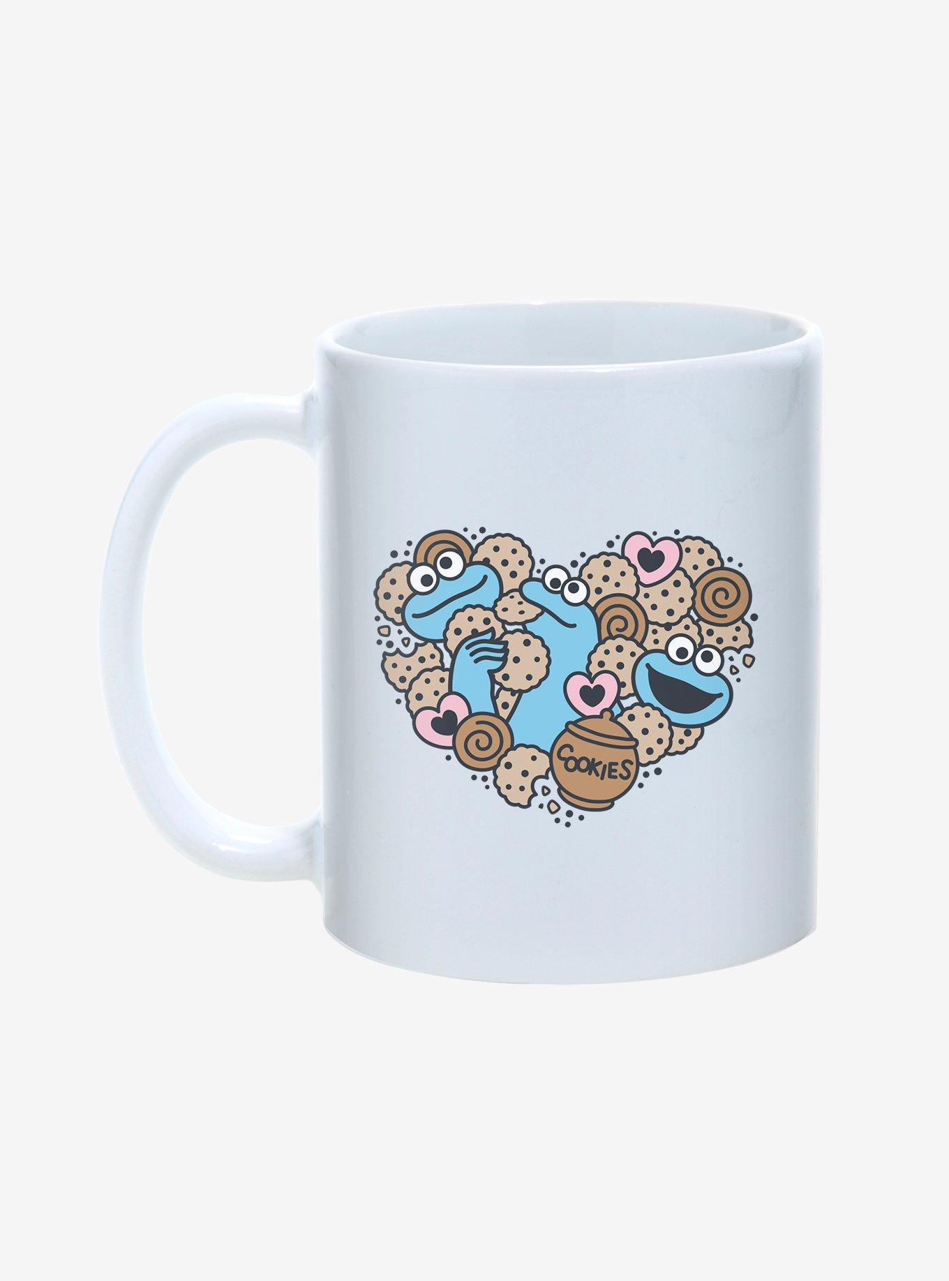 Sesame Street Cookie Monster Cookie Heart 11oz Mug, , hi-res