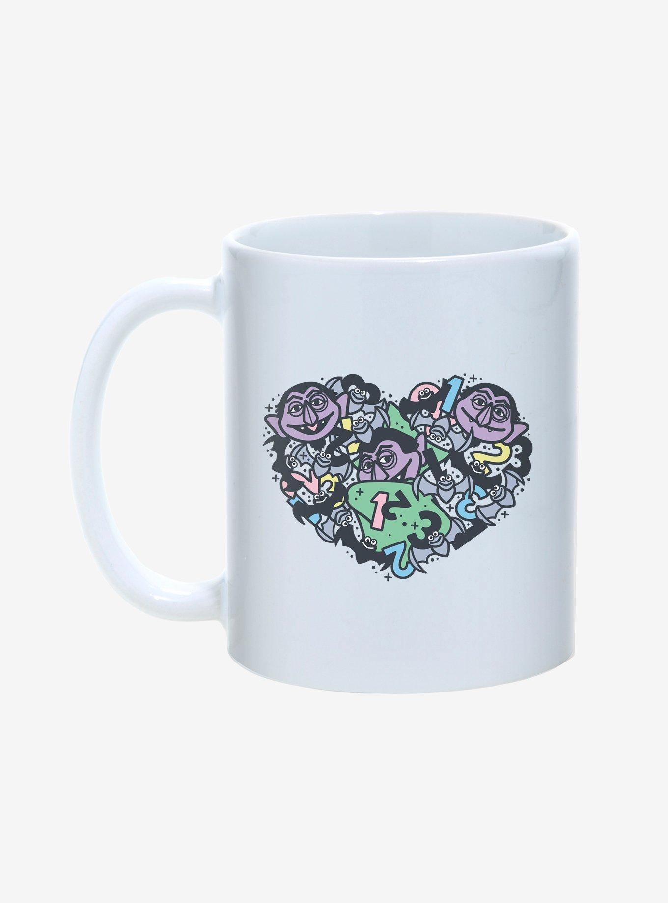 Sesame Street The Count 1 2 3 Bats Heart 11oz Mug, , hi-res