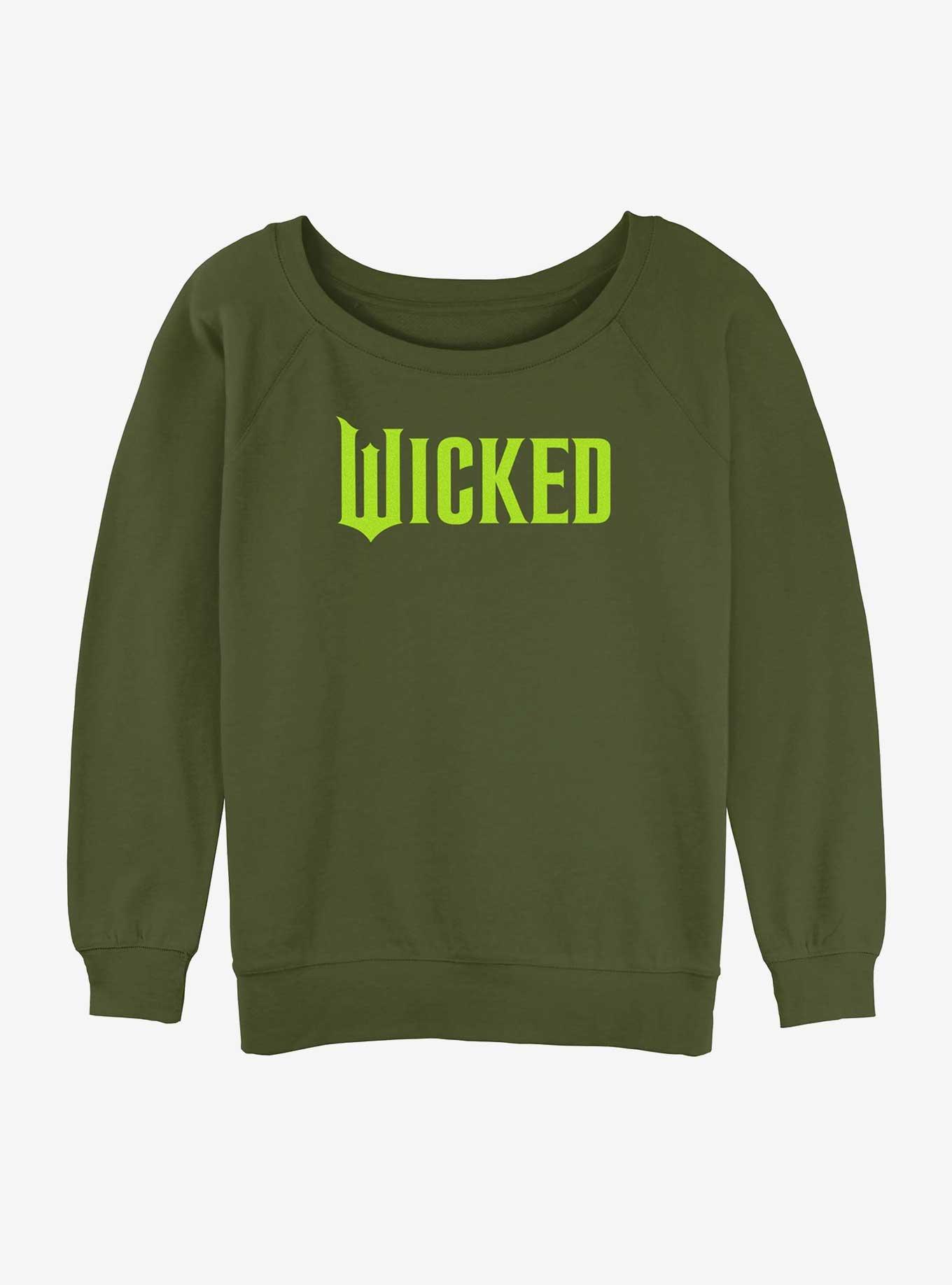 Wicked Green Logo Girls Slouchy Sweatshirt, , hi-res