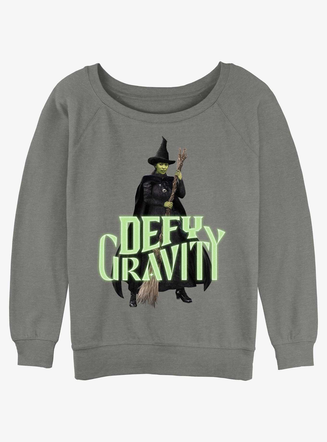 Wicked Elphaba Defy Gravity Girls Slouchy Sweatshirt, , hi-res