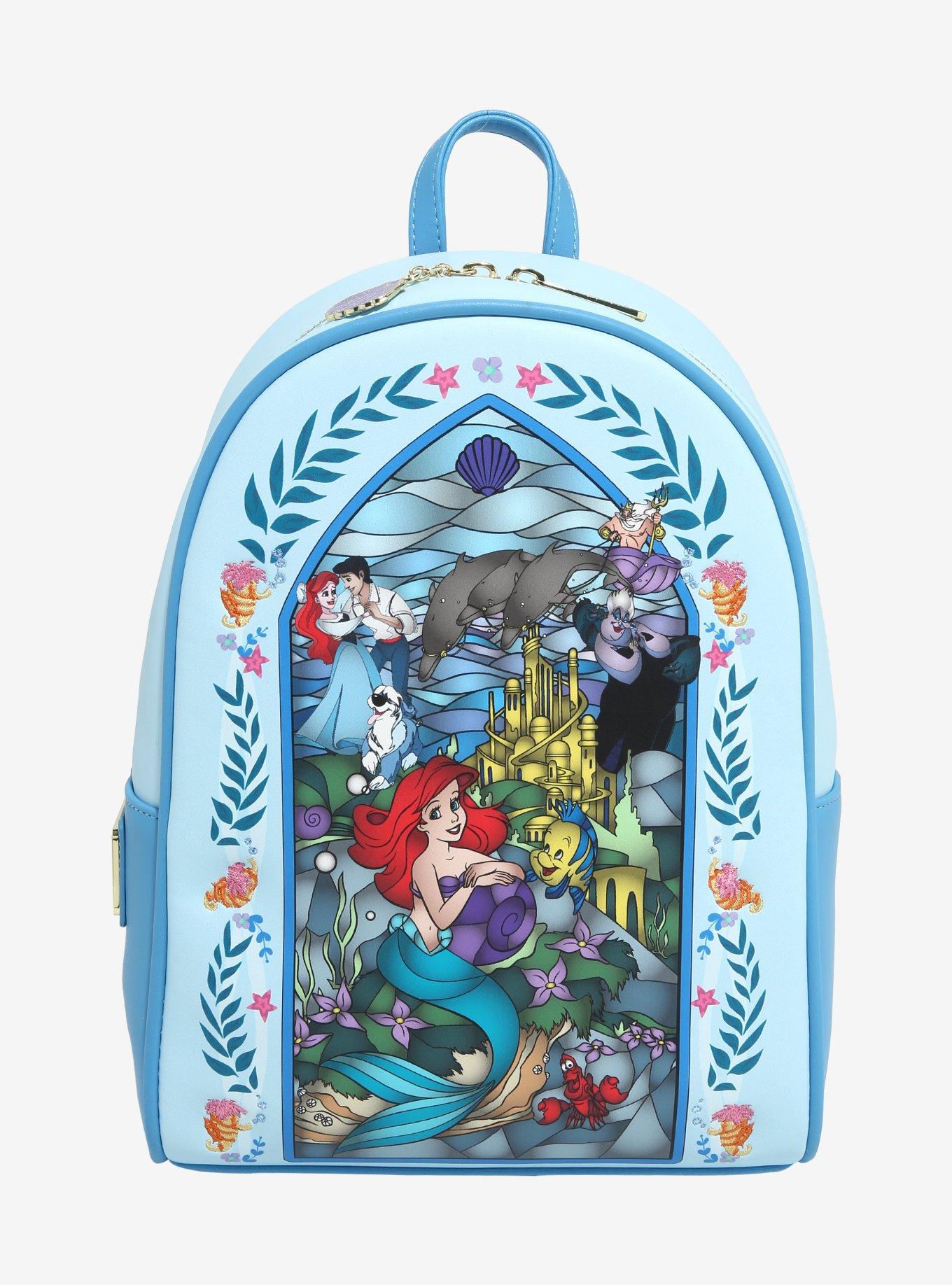 Loungefly Holographic Disney Little Mermaid Ariel Iridescent Shell Backpack Make this beautiful new bag, part of your world… er  main image 2
