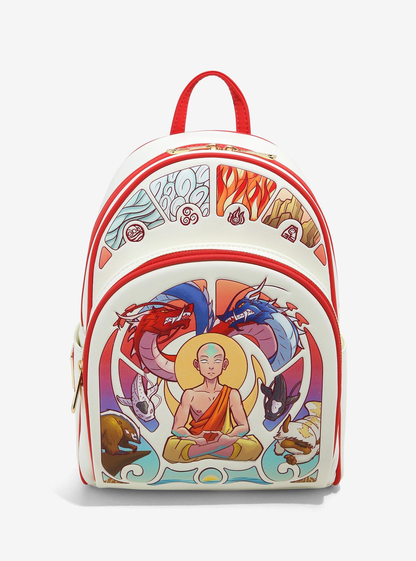 avatar mini backpack Avatar: The Last Airbender Aang Glider Staff shines in gold Spread Your Wings With This