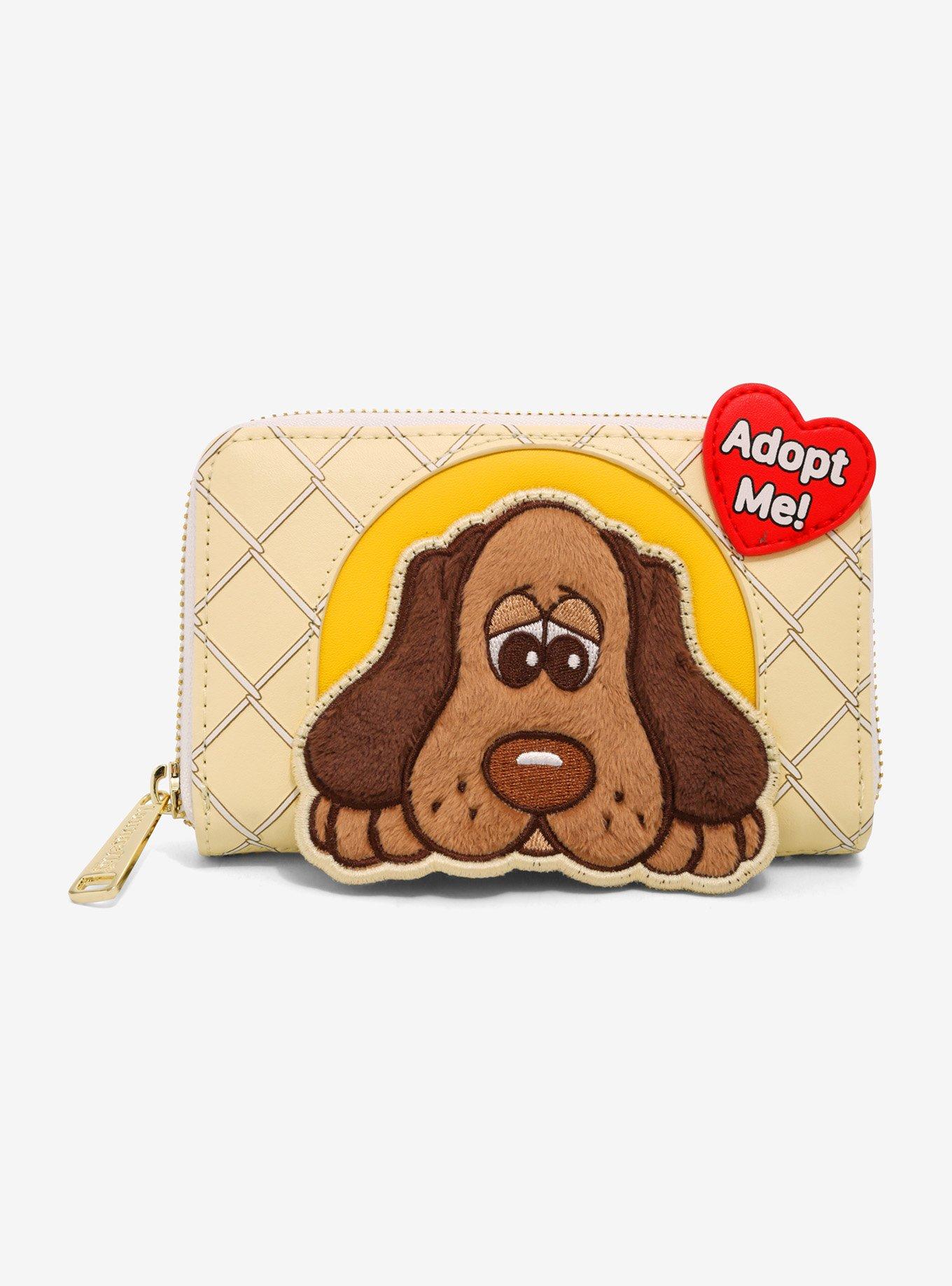 Loungefly Pound Puppies Fuzzy Hound Zipper Wallet, , hi-res