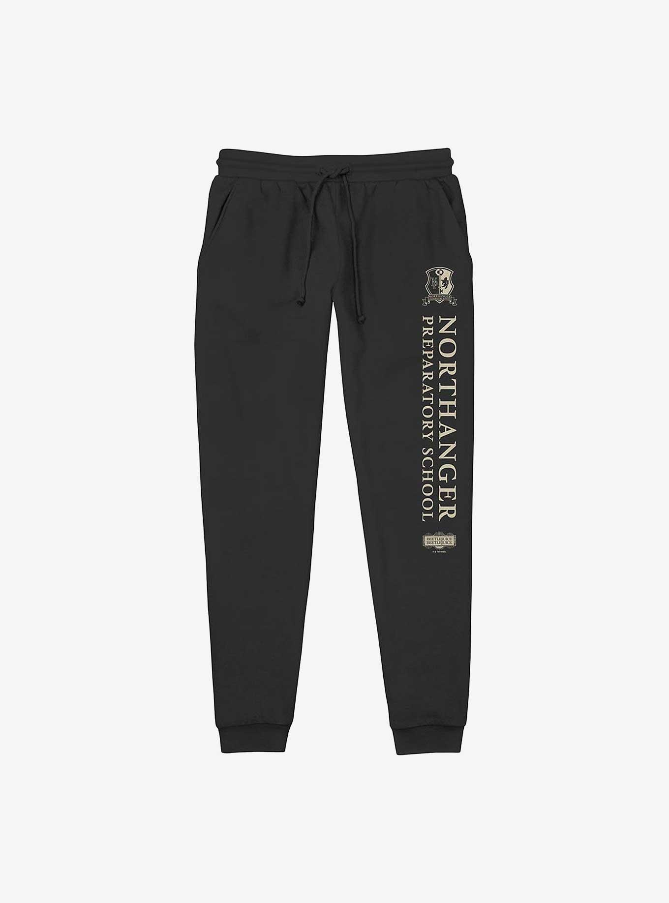 Beetlejuice Northanger School Crest Alt Jogger Sweatpants, BLACK, hi-res