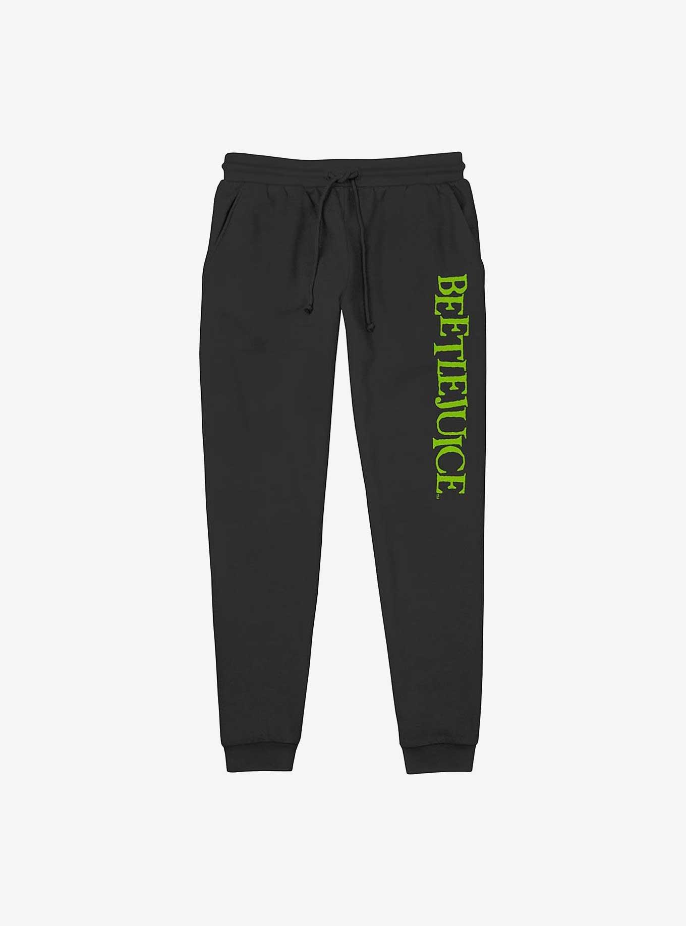 Beetlejuice Logo Jogger Sweatpants, BLACK, hi-res