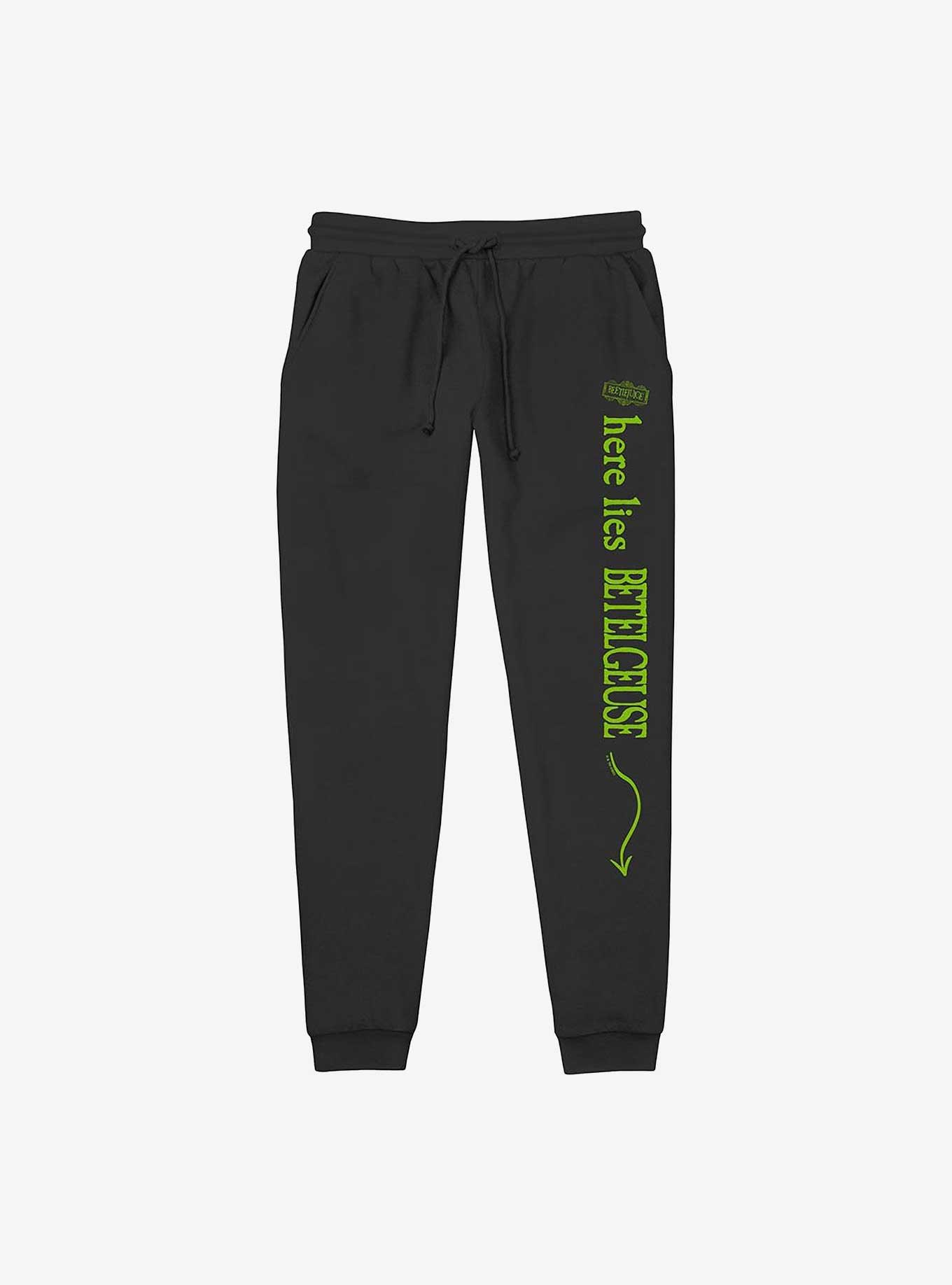 Beetlejuice Here Lies Betelgeuse Jogger Sweatpants, BLACK, hi-res