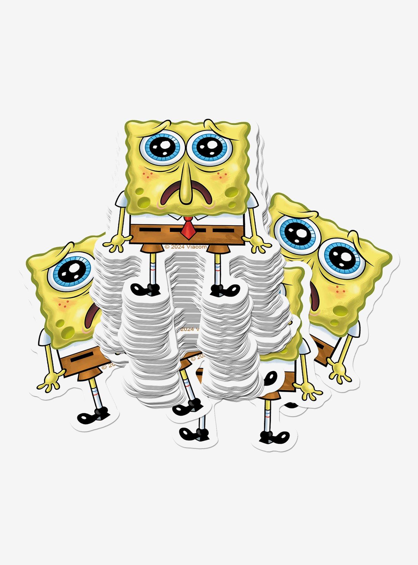 SpongeBob SquarePants Sad Sticker Pack, , hi-res