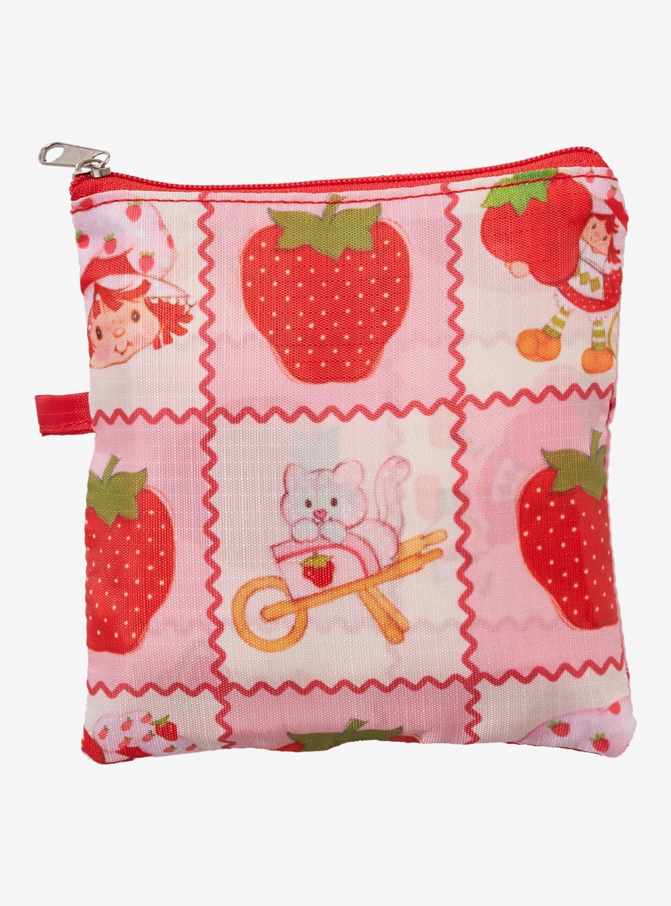 Strawberry Shortcake Patchwork Reusable Collapsible Tote Bag - BoxLunch Exclusive