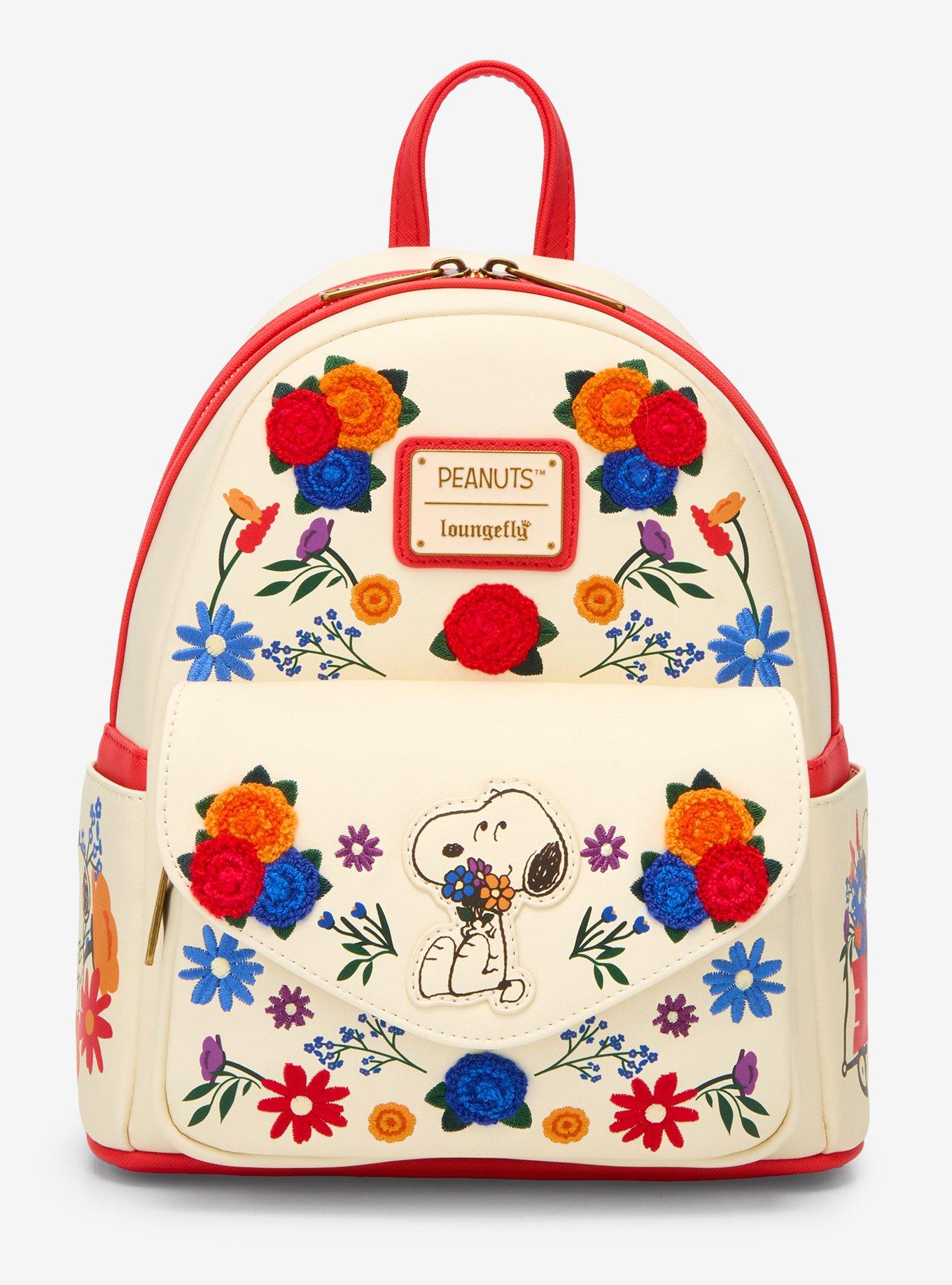 Loungefly Peanuts Floral Snoopy Mini Backpack - BoxLunch Exclusive, , hi-res