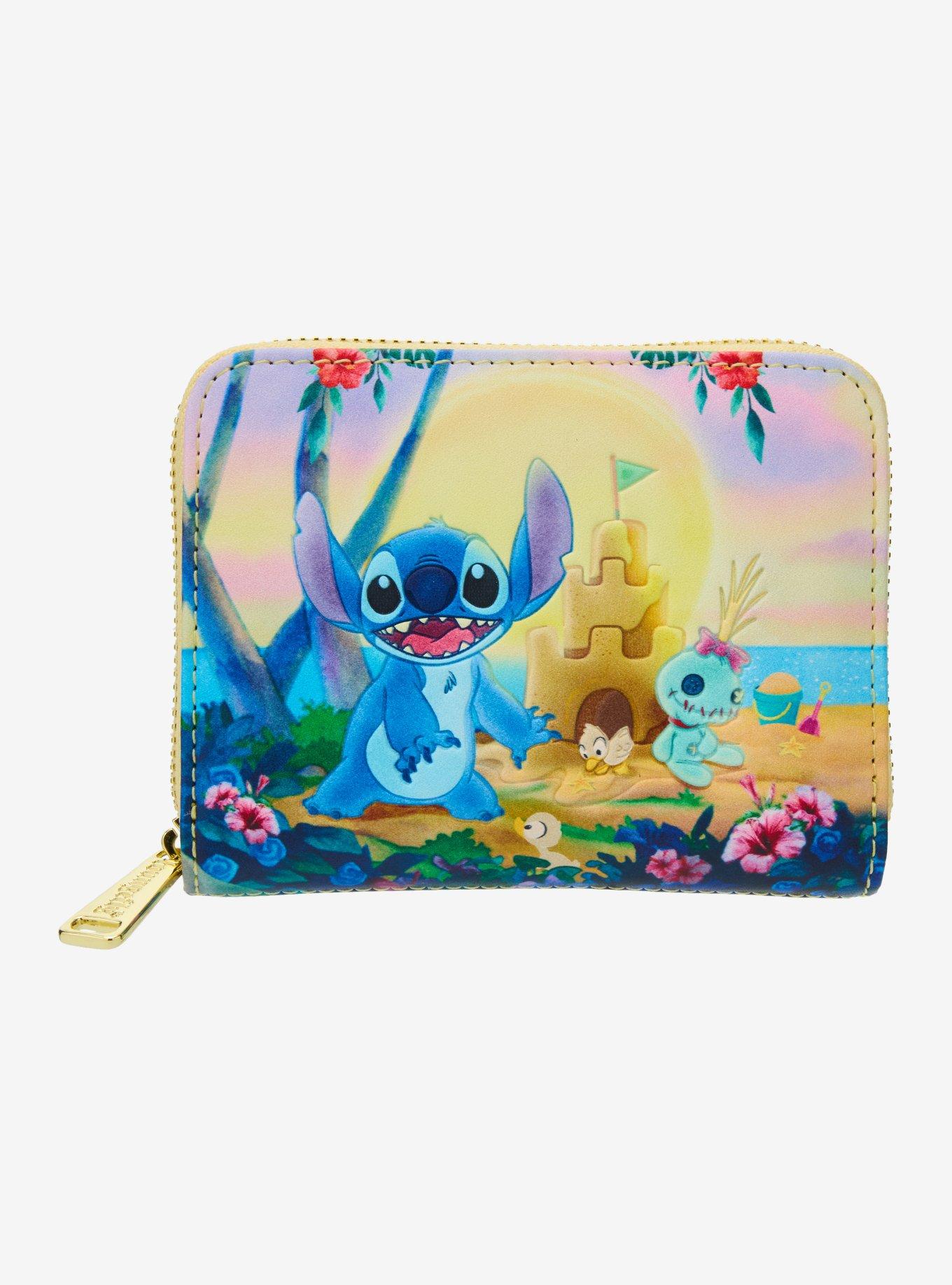 Loungefly Disney Lilo & Stitch Beach Scene Small Zip Wallet - BoxLunch Exclusive, , hi-res
