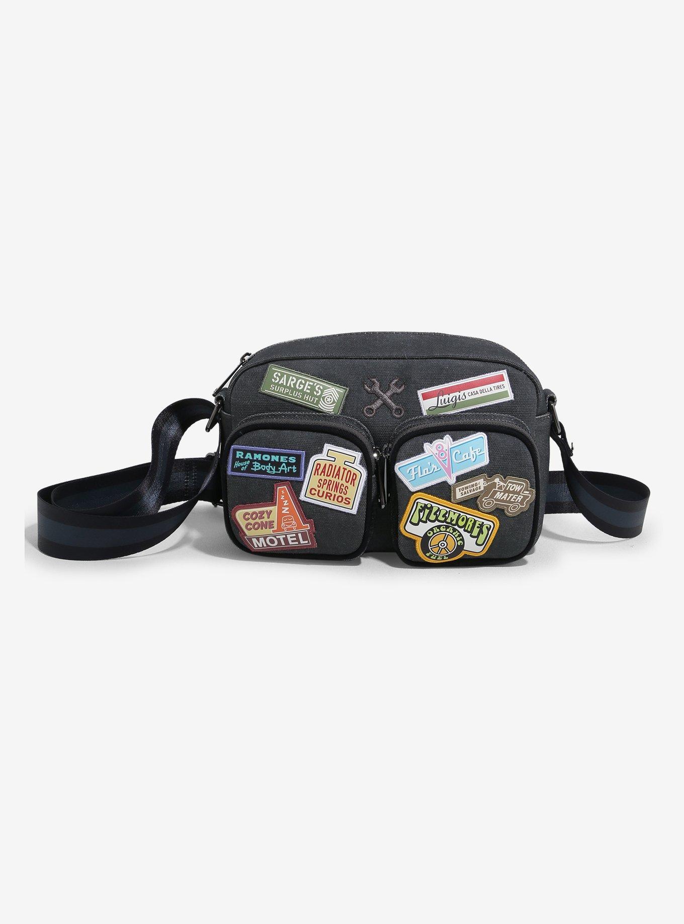 Loungefly Disney Pixar Cars Radiator Springs Patches Crossbody Bag - BoxLunch Exclusive, , hi-res