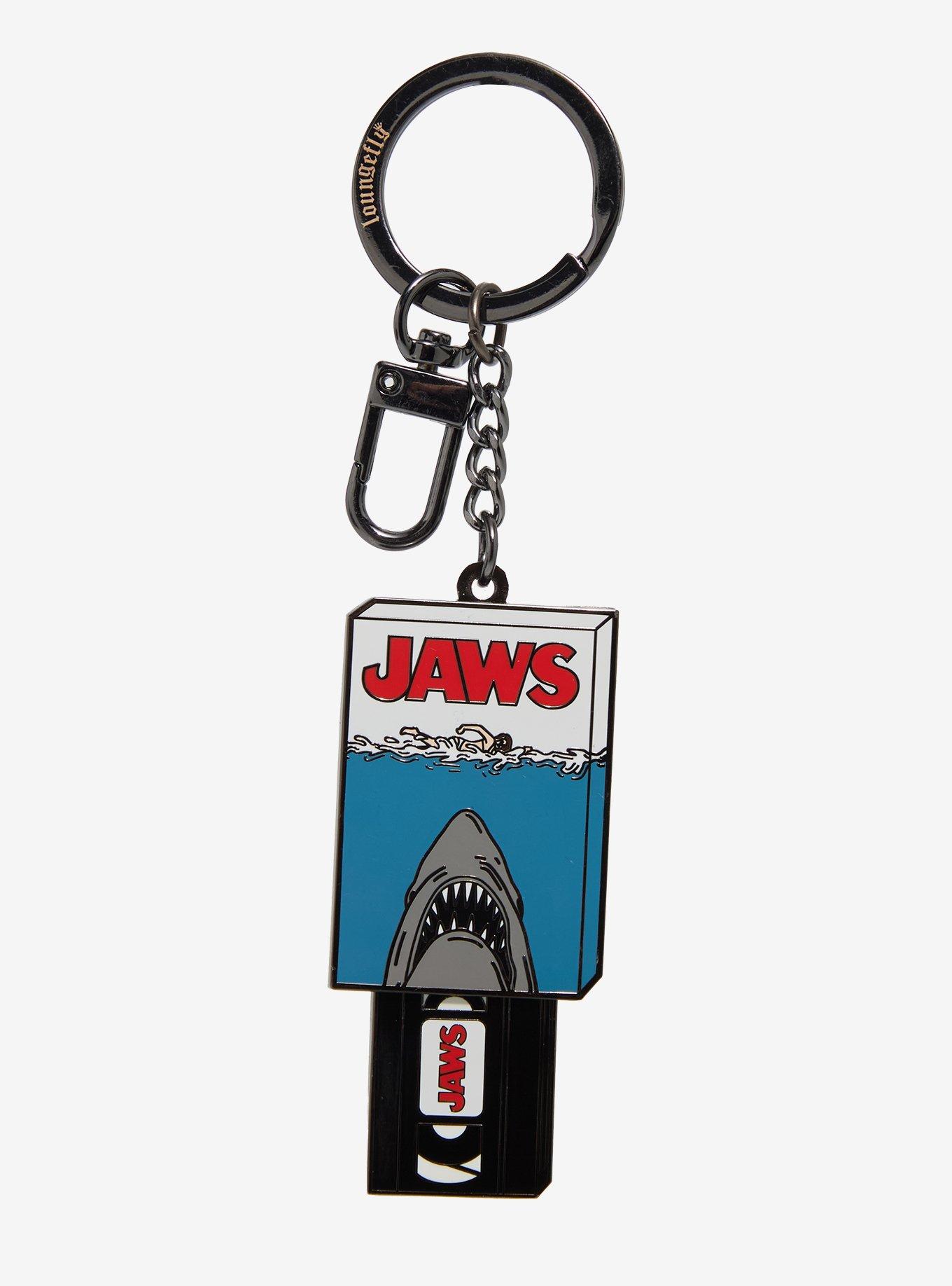 Loungefly Jaws Sliding VHS Keychain - BoxLunch Exclusive, , hi-res