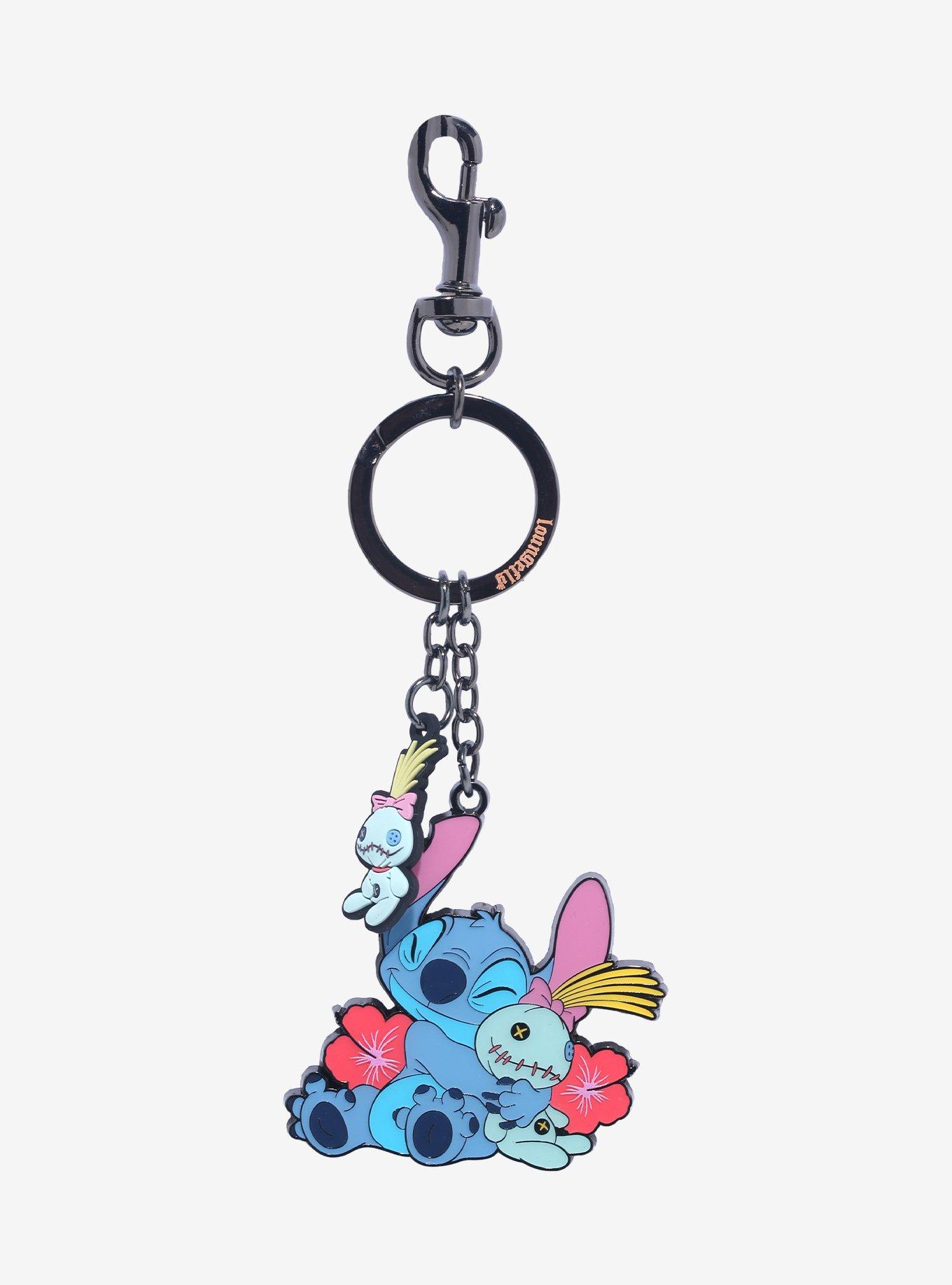 Loungefly Disney Lilo & Stitch Scrump & Stitch Multi-Charm Keychain - BoxLunch Exclusive, , hi-res