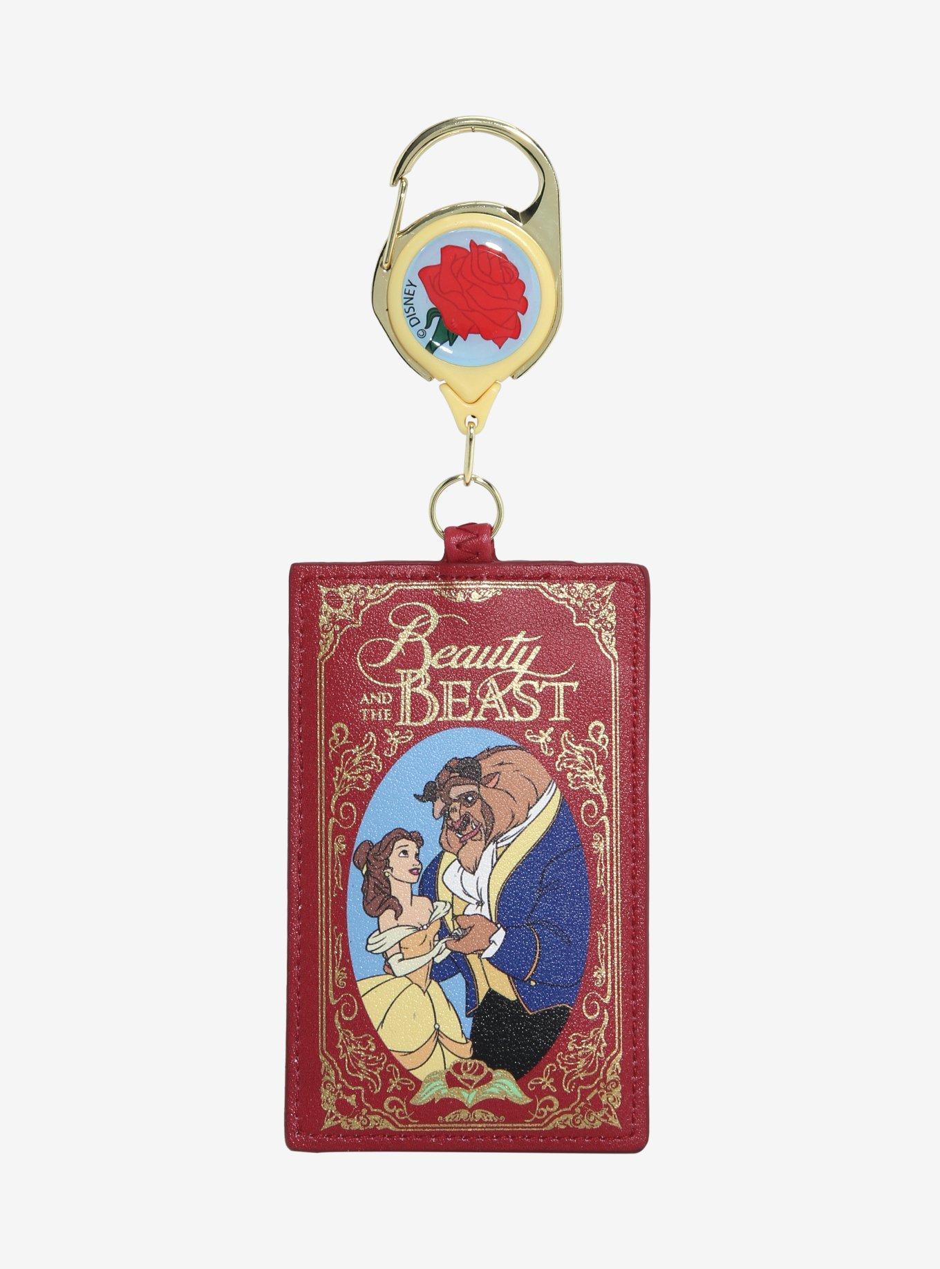 Disney Beauty and the Beast Book Cover Retractable Lanyard - BoxLunch Exclusive, , hi-res