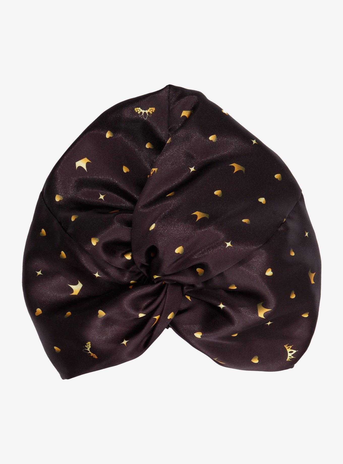 Disney Princess Black Tiara Double Layered Twist Bonnet — BoxLunch Exclusive, , hi-res