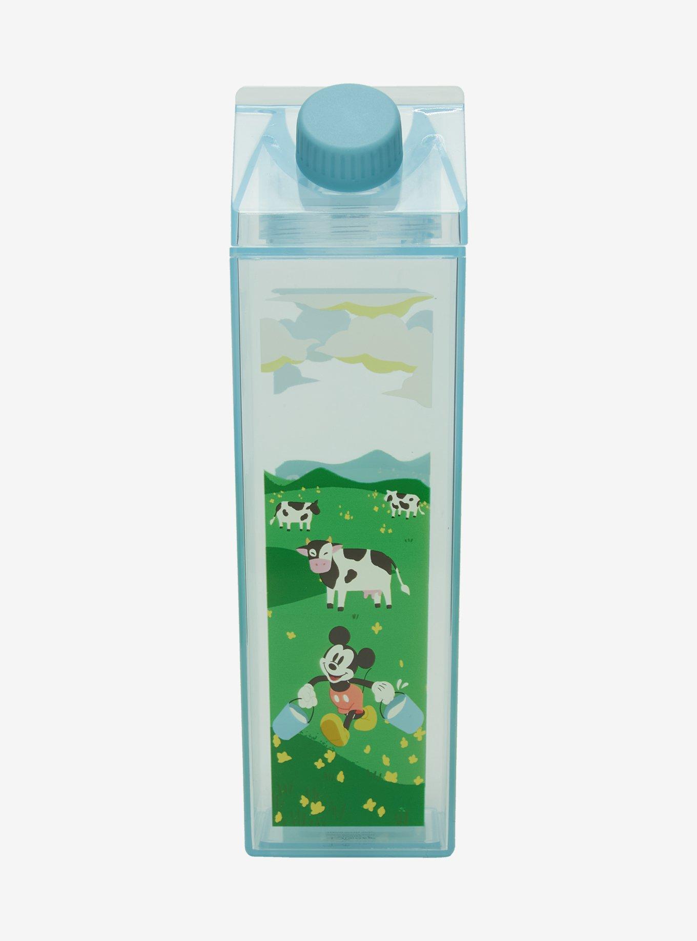 Disney Mickey Mouse Cow Fields Milk Carton Water Bottle - BoxLunch Exclusive, , hi-res