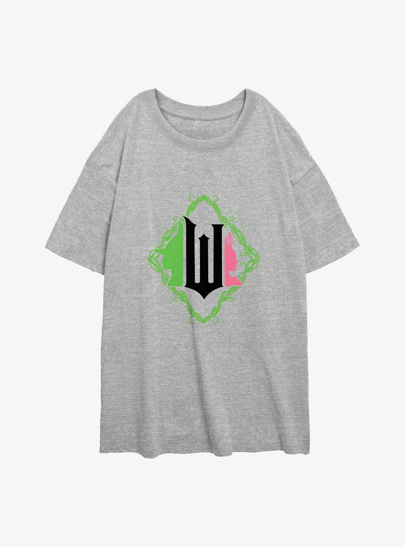 Wicked Dual Icons Womens Oversized T-Shirt, ATH HTR, hi-res