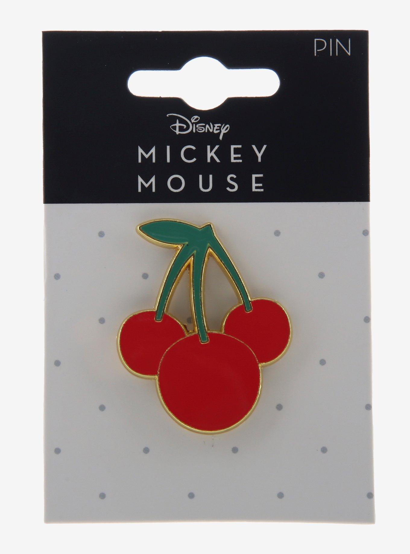 Disney Mickey Mouse Cherry Enamel Pin, , hi-res