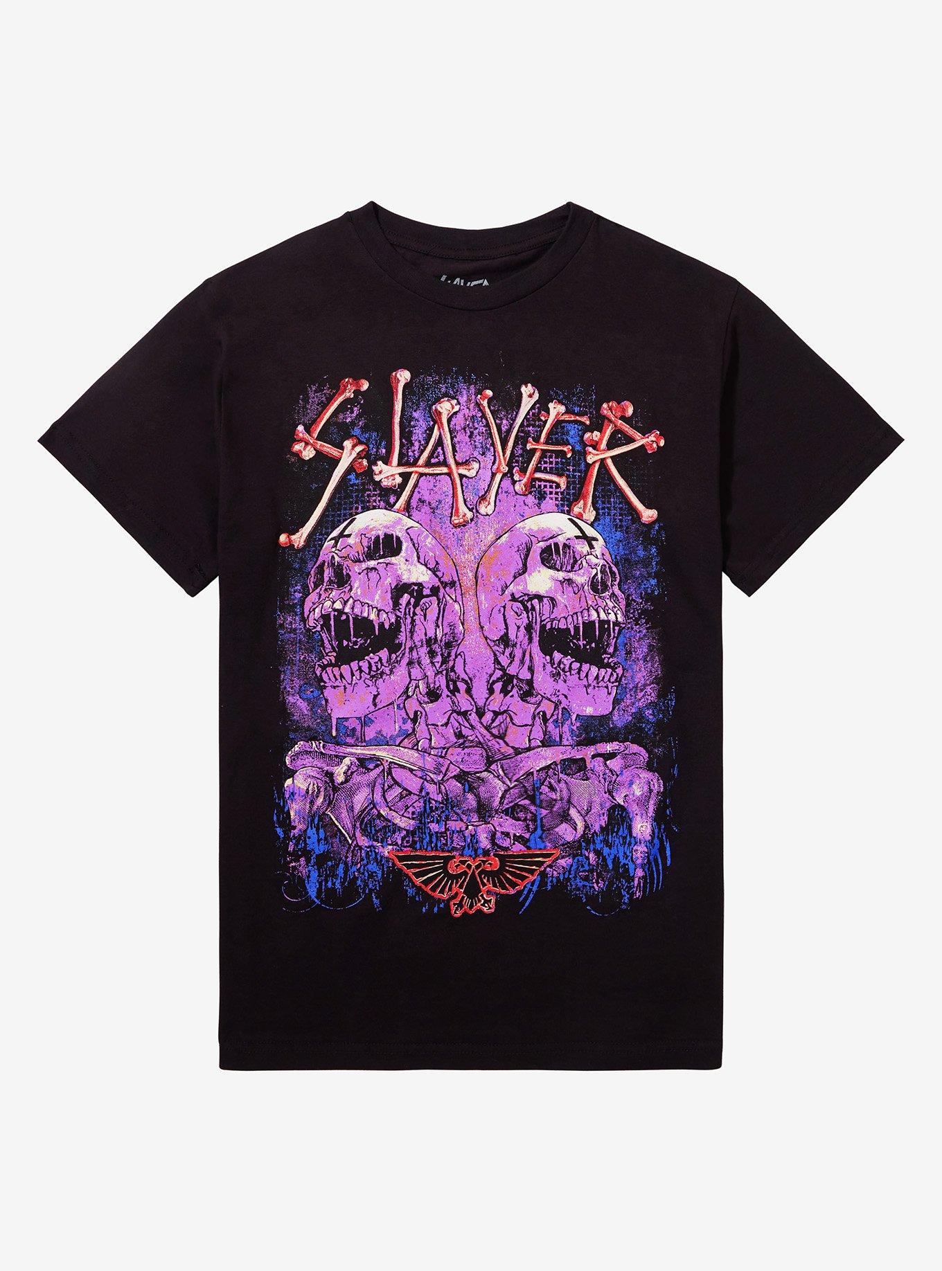 Slayer Screaming Skeletons Boyfriend Fit Girls T-Shirt, , hi-res