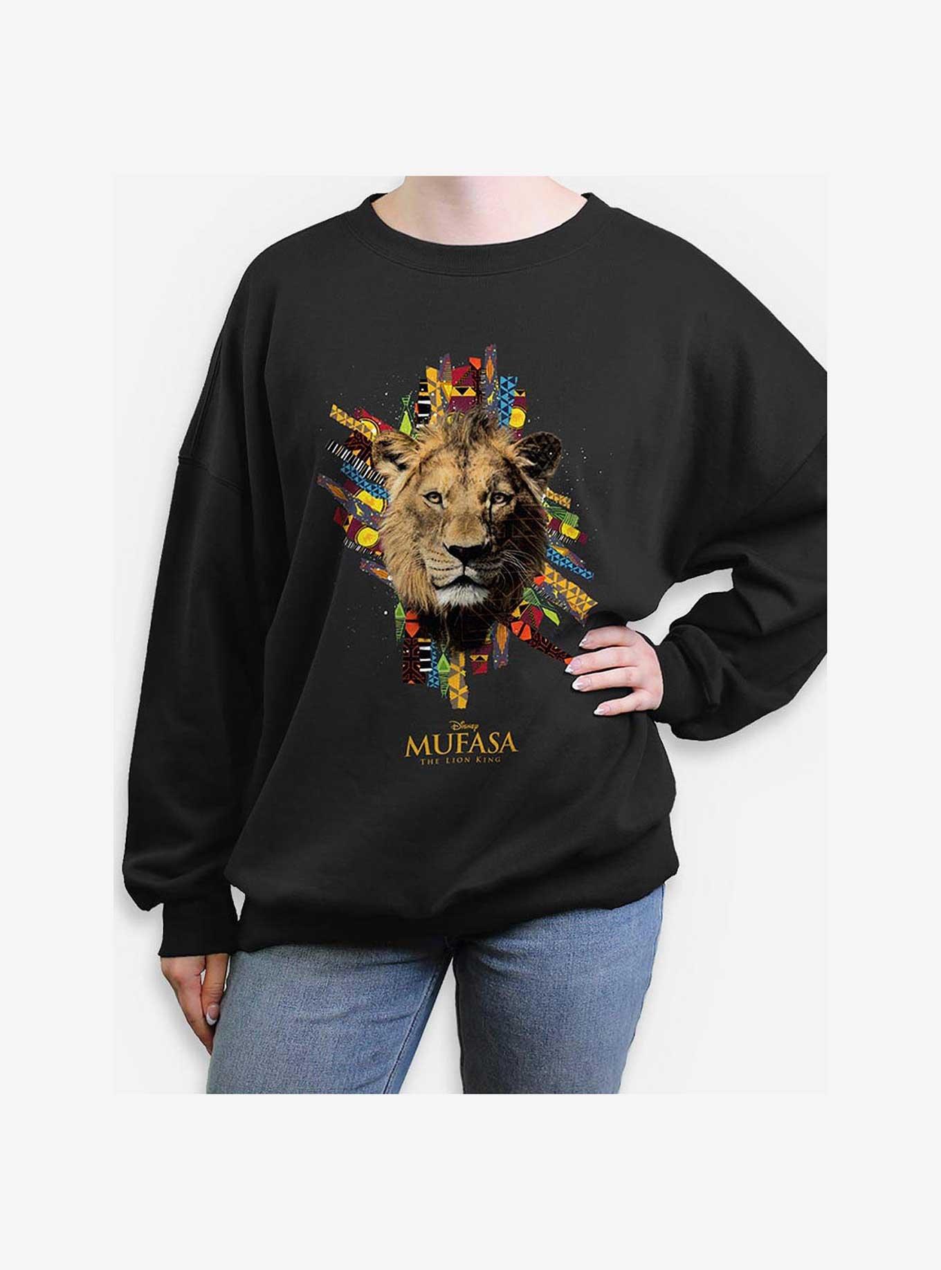 Mufasa: The Lion King Patterns Girls Oversized Sweatshirt, , hi-res