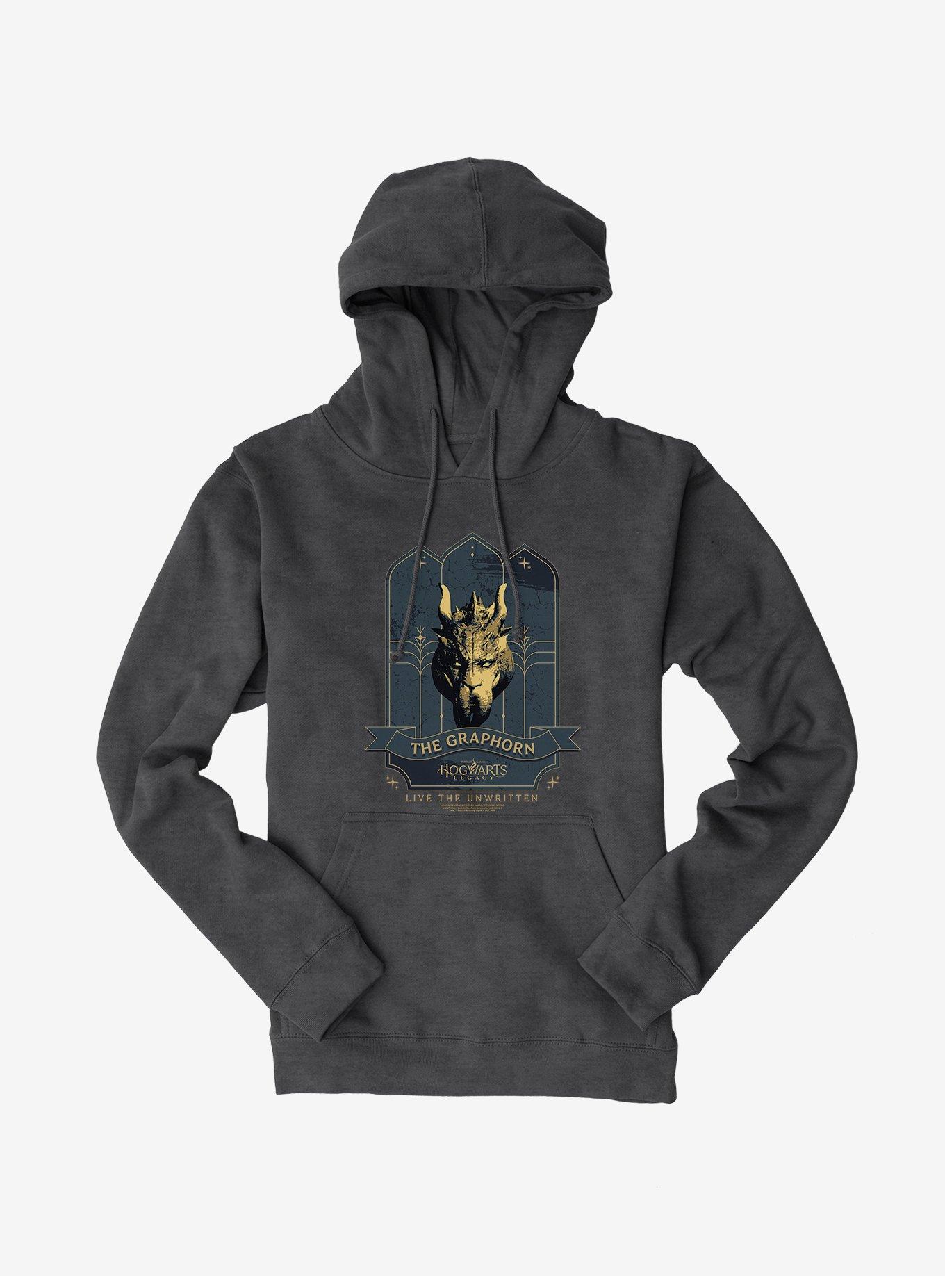 Hogwarts Legacy The Graphorn Hoodie, DARK HEATHER, hi-res
